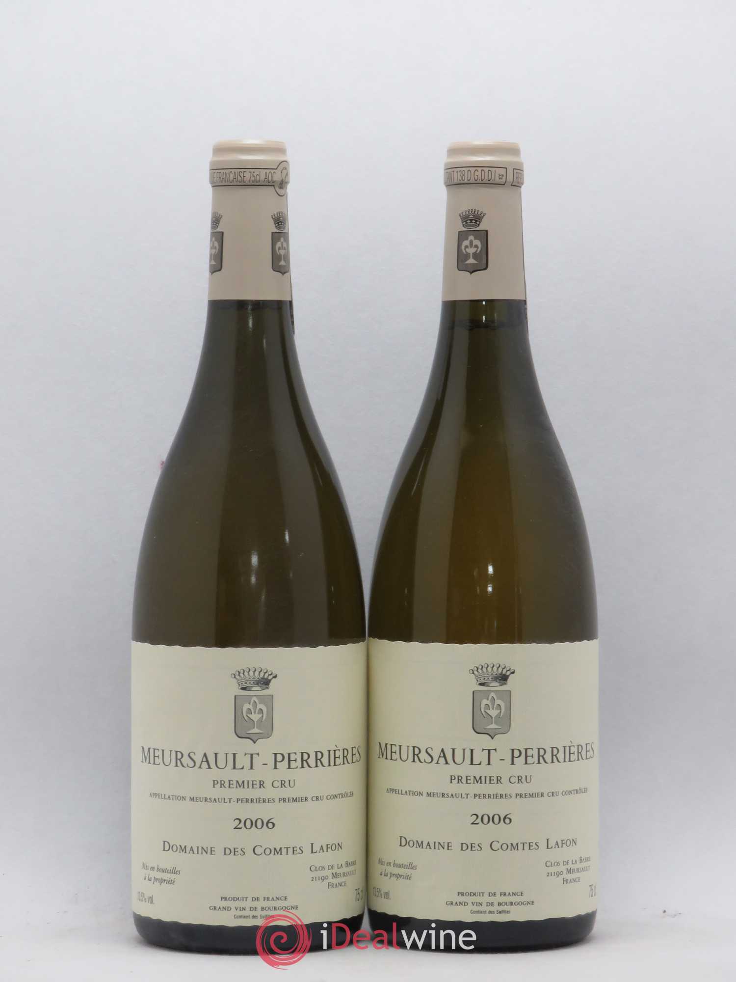 Meursault 1er Cru Perrières Comtes Lafon (Domaine des) 2006 - Lot de 2 bouteilles - 0