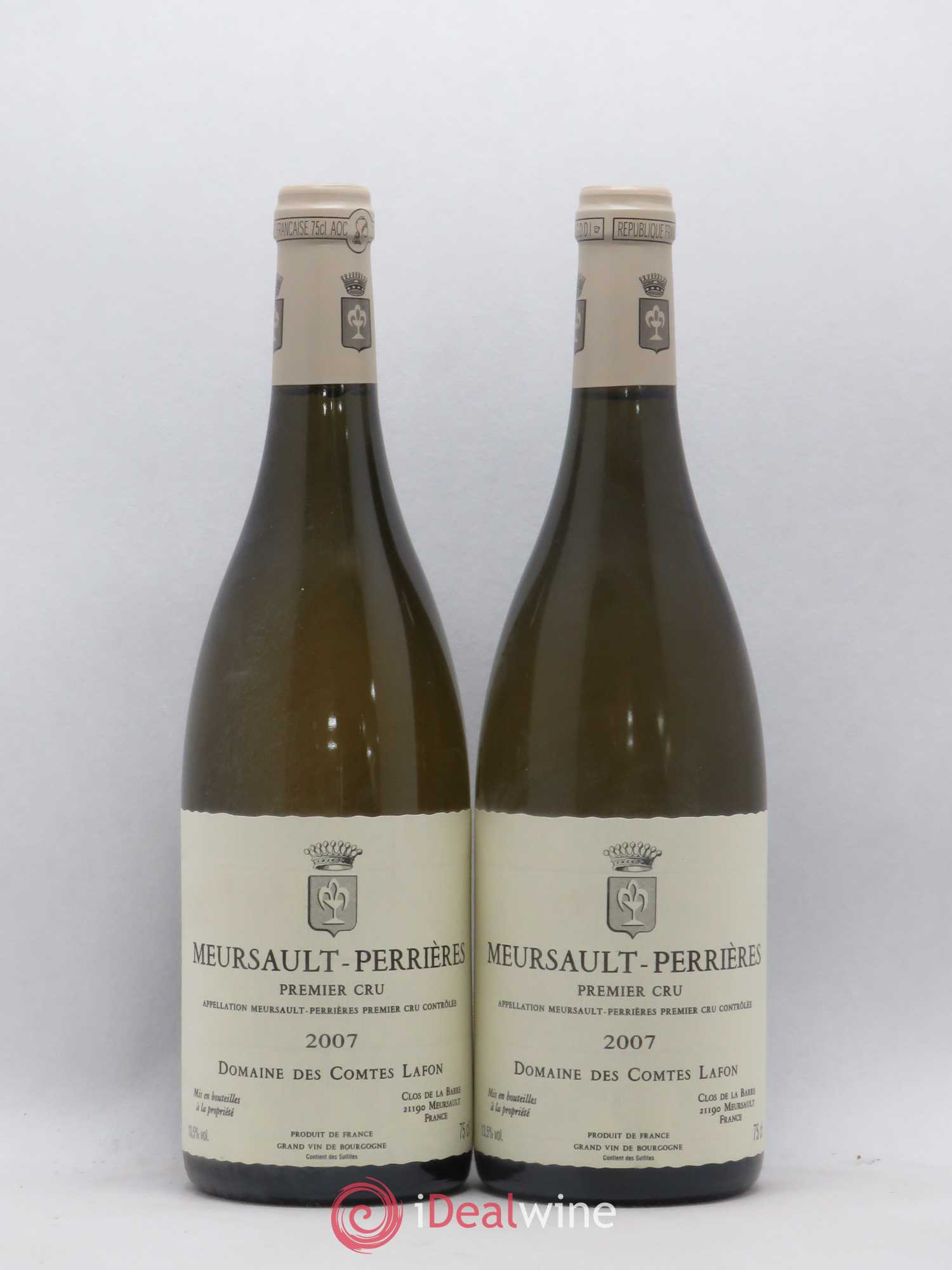 Meursault 1er Cru Perrières Comtes Lafon (Domaine des) 2007 - Lot de 2 bouteilles - 0