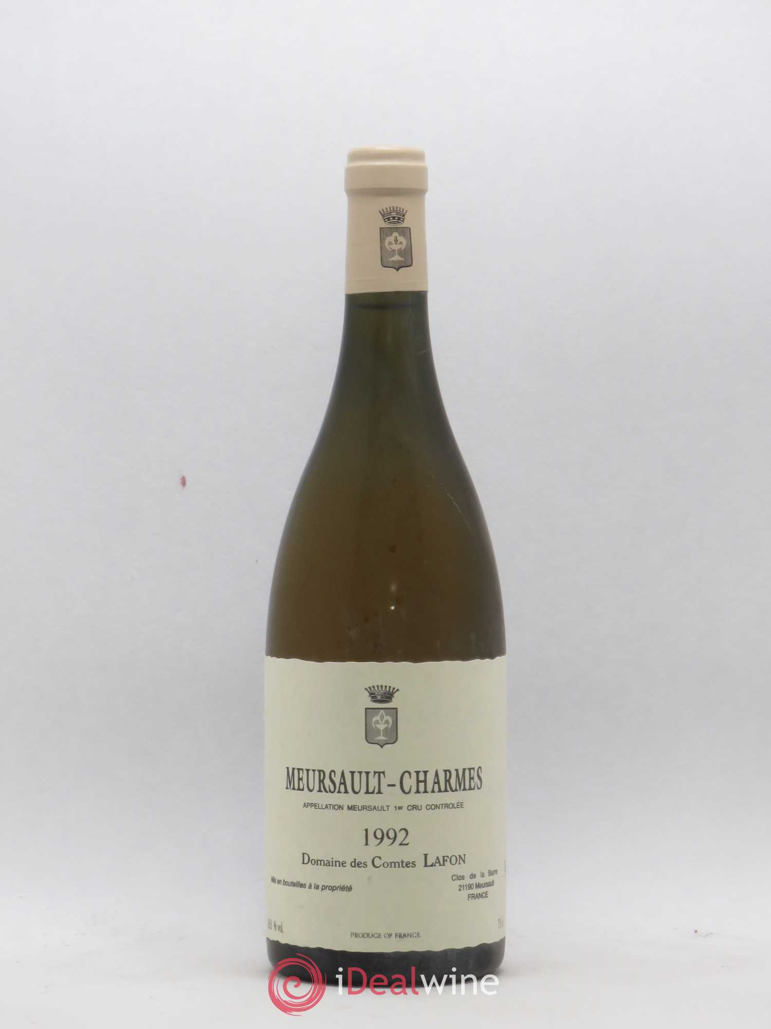 Meursault 1er Cru Charmes Comtes Lafon (Domaine des) 1992 - Lot de 1 bouteille - 0