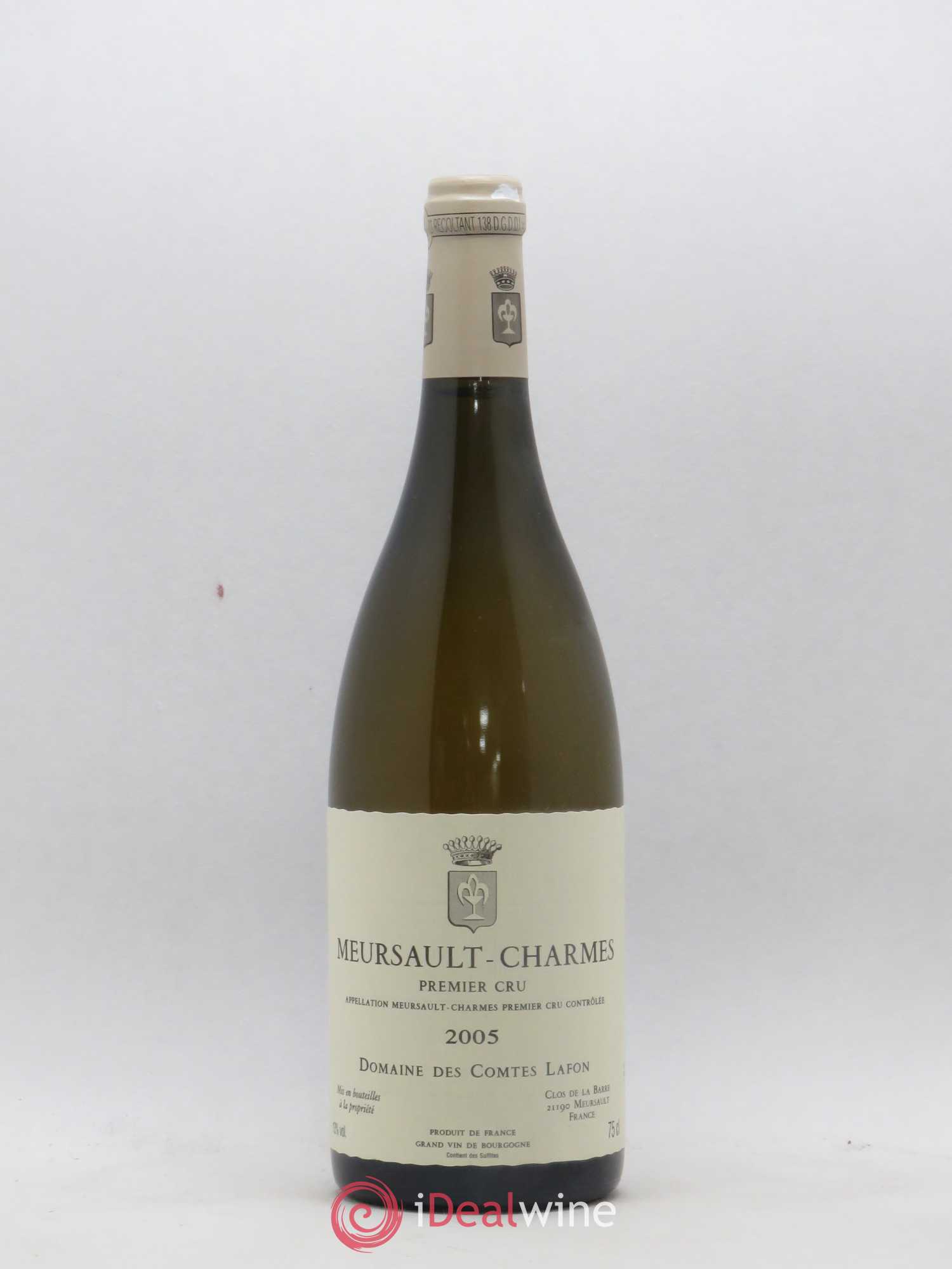 Meursault 1er Cru Charmes Comtes Lafon (Domaine des) 2005 - Lot de 1 bouteille - 0