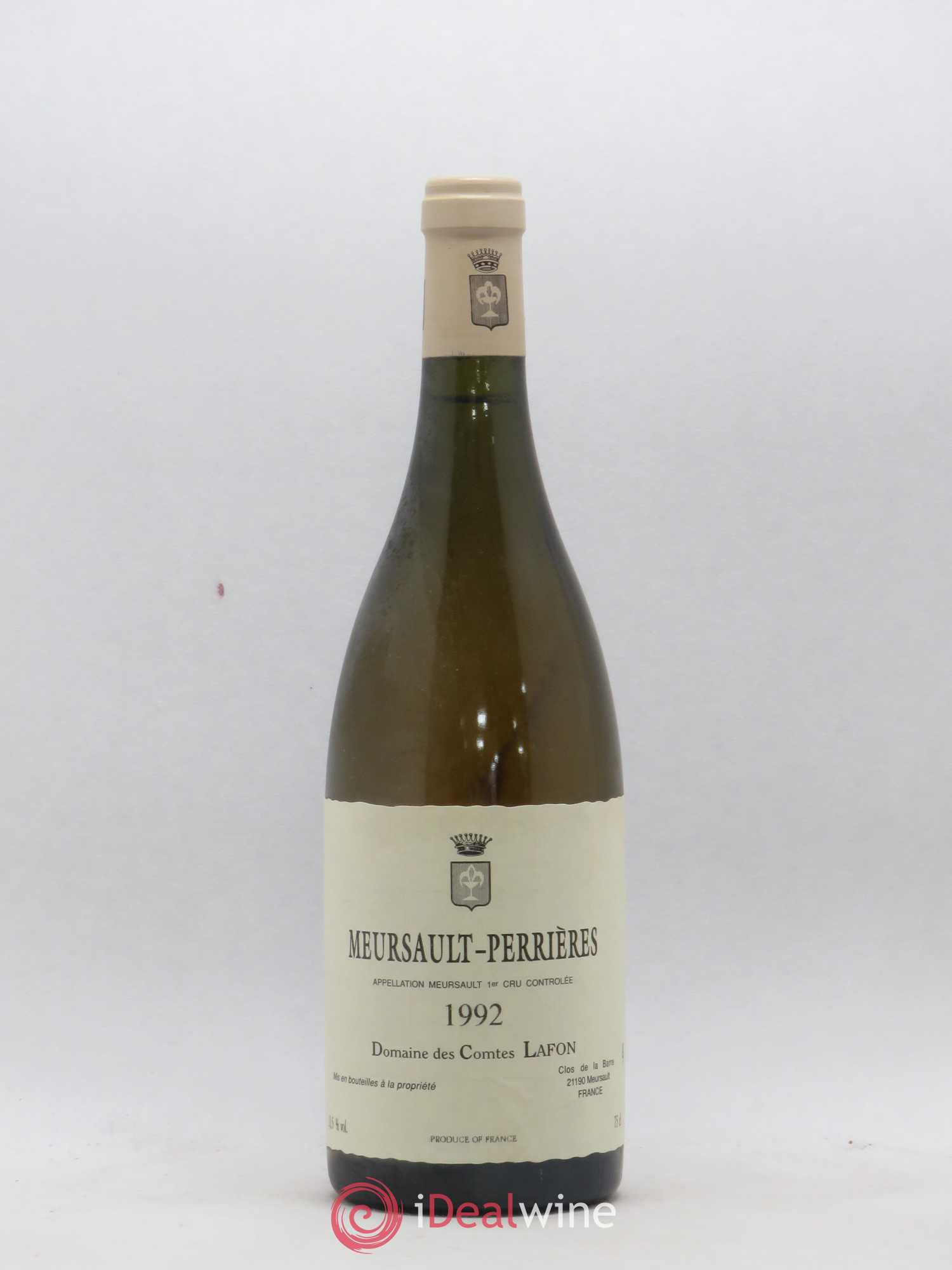 Meursault 1er Cru Perrières Comtes Lafon (Domaine des) 1992 - Lot de 1 bouteille - 0