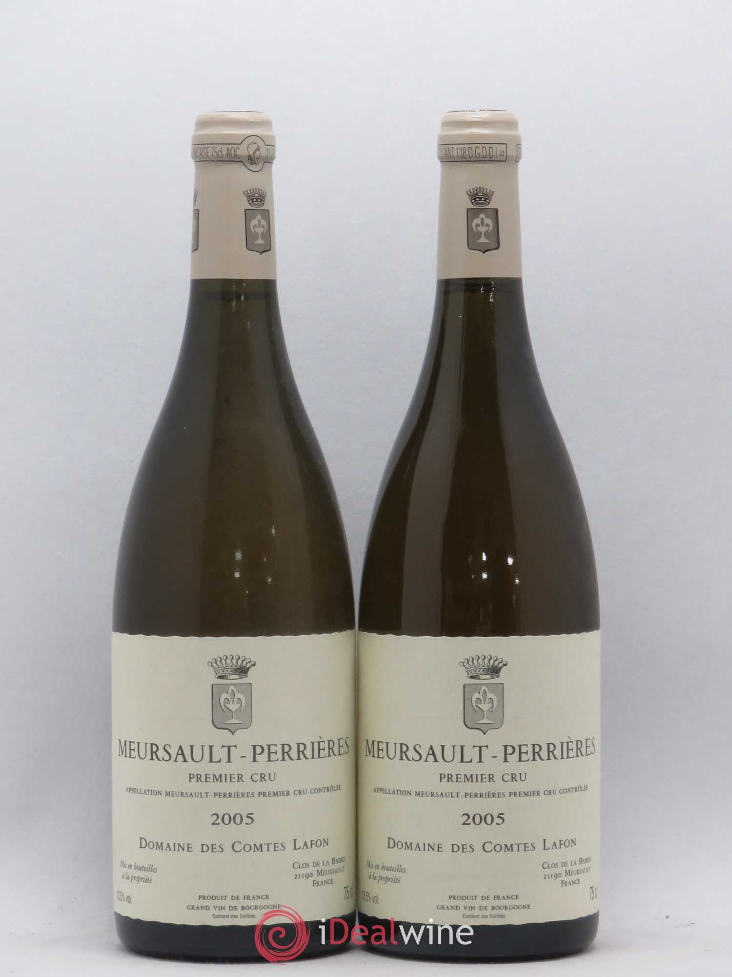 Meursault 1er Cru Perrières Comtes Lafon (Domaine des) 2005 - Lot de 2 bouteilles - 0