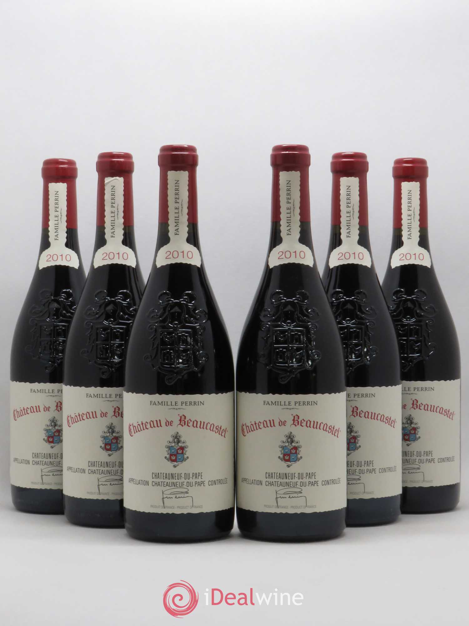Châteauneuf-du-Pape Château de Beaucastel Famille Perrin 2010 - Lot de 6 bouteilles - 0