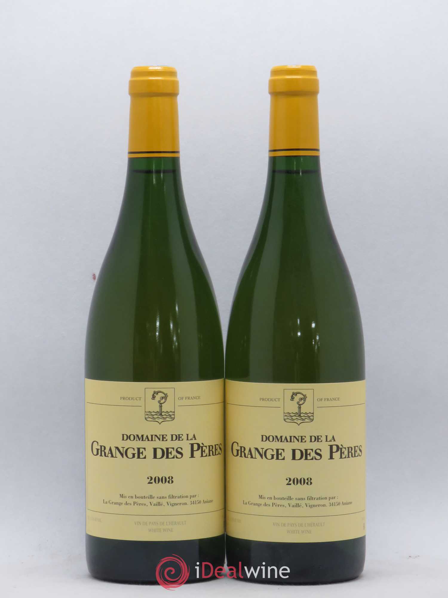 Pays d'Hérault Grange des Pères Laurent Vaillé 2008 - Lot de 2 bouteilles - 0