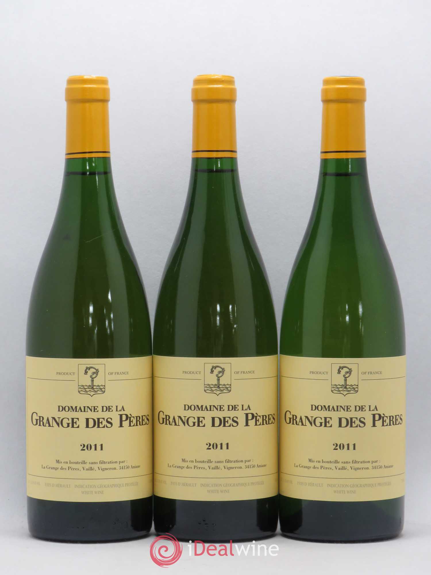 Pays d'Hérault Grange des Pères Laurent Vaillé 2011 - Lot de 3 bouteilles - 0