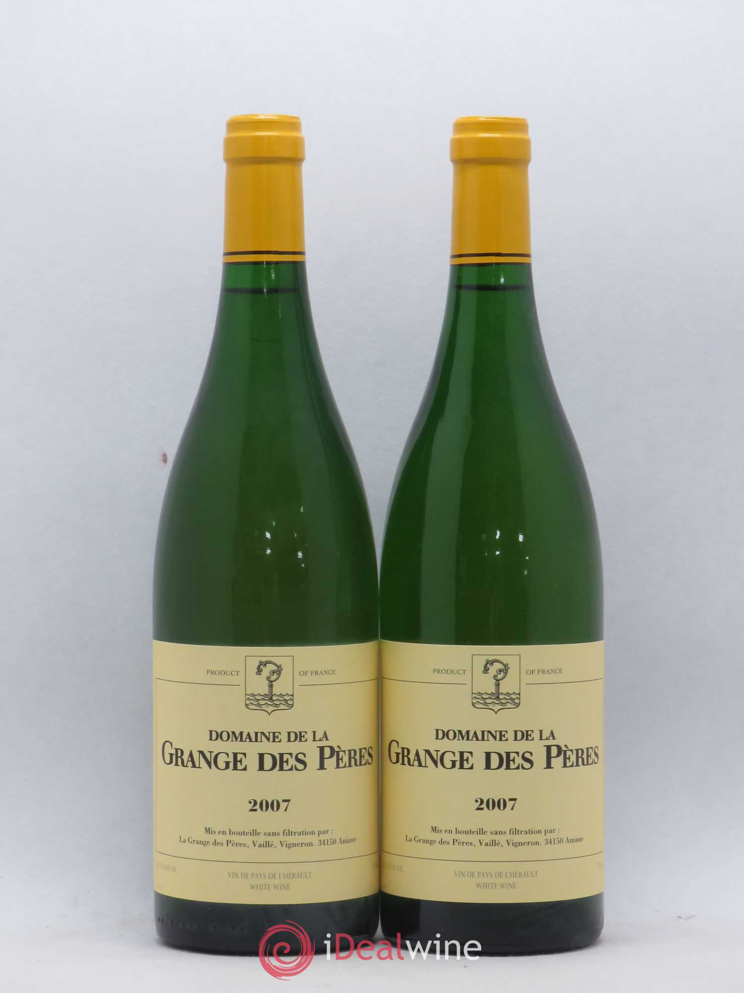 Pays d'Hérault Grange des Pères Laurent Vaillé 2007 - Lot de 2 bouteilles - 0
