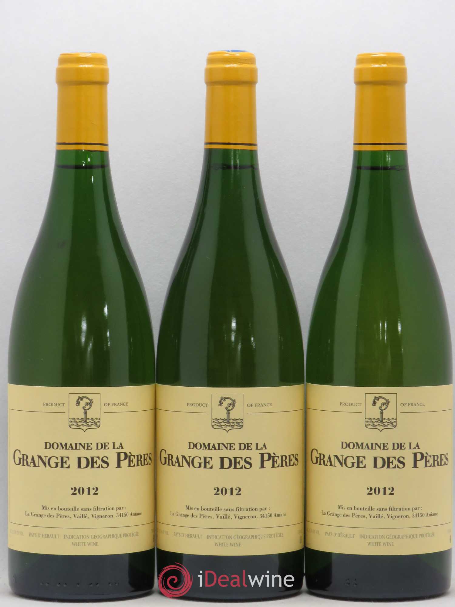Pays d'Hérault Grange des Pères Laurent Vaillé 2012 - Lot de 3 bouteilles - 0