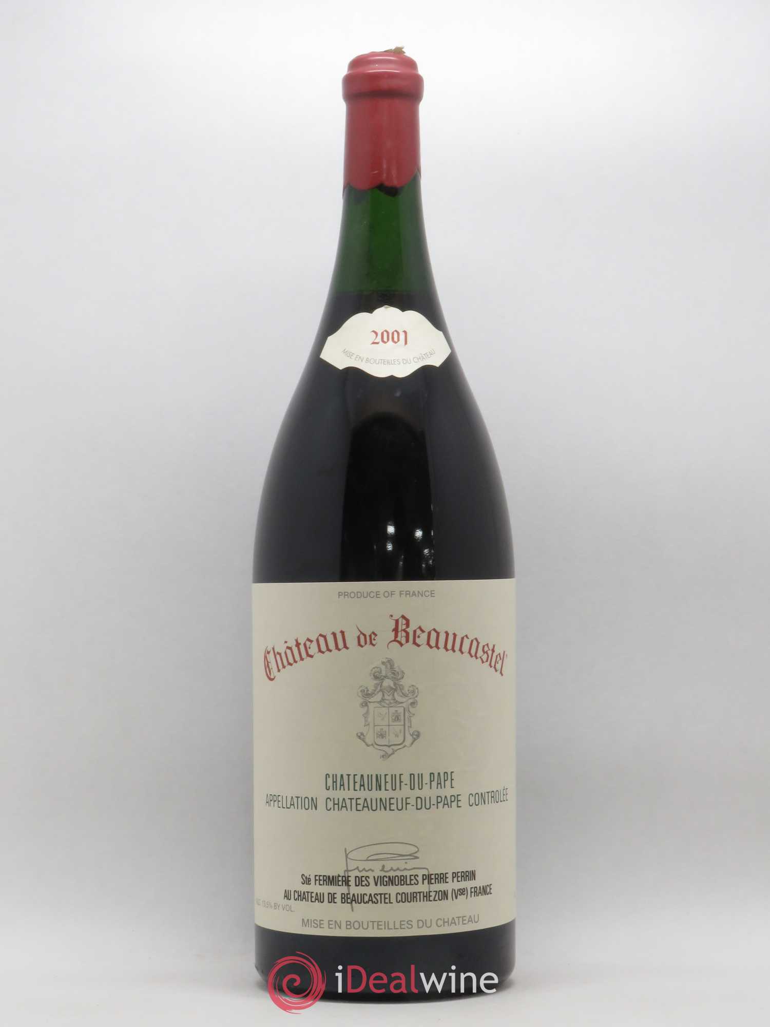 Châteauneuf-du-Pape Château de Beaucastel Famille Perrin 2001 - Lot de 1 double magnum - 0