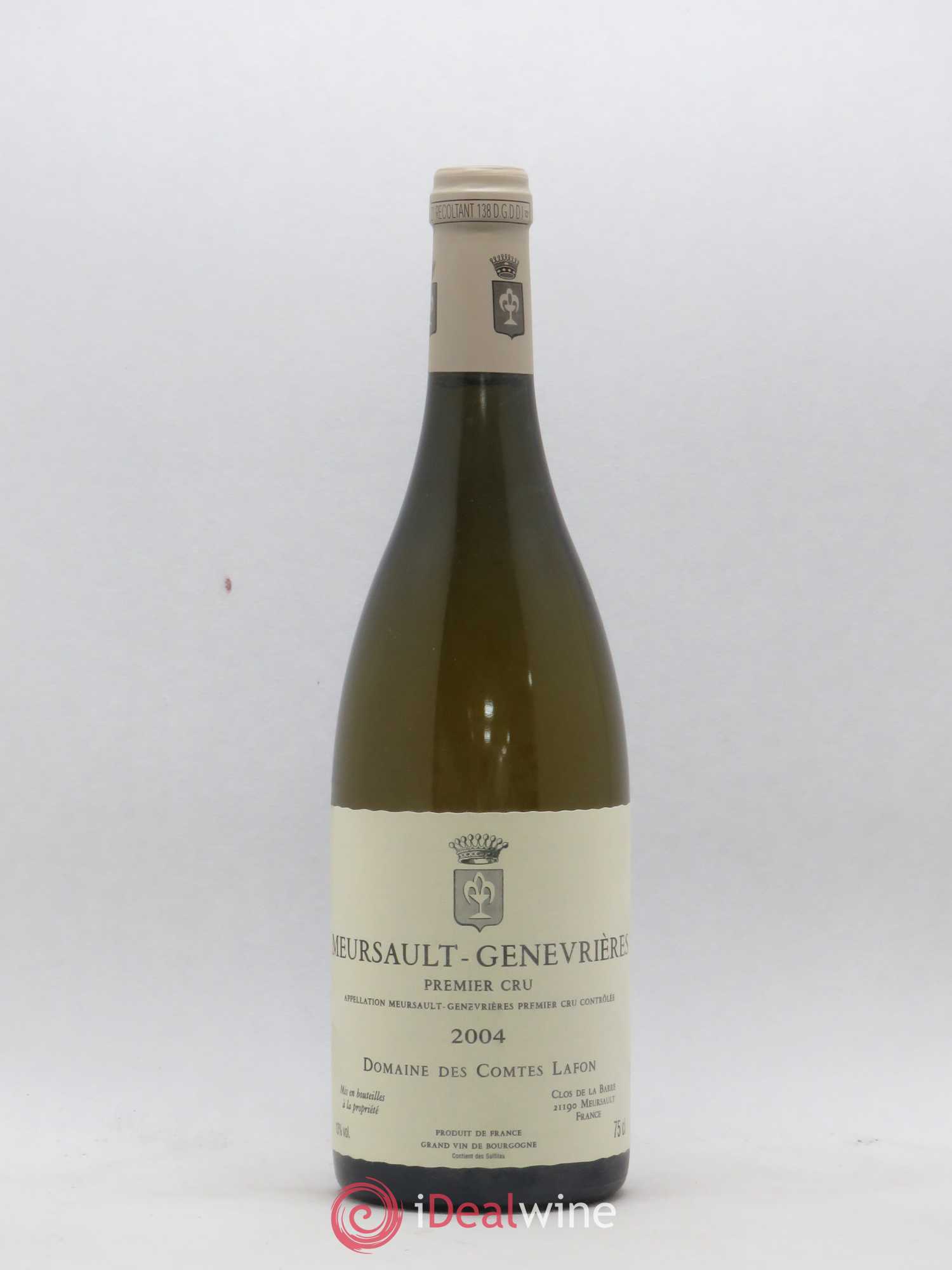 Meursault 1er Cru Genevrières Comtes Lafon (Domaine des) 2004 - Lot de 1 bouteille - 0