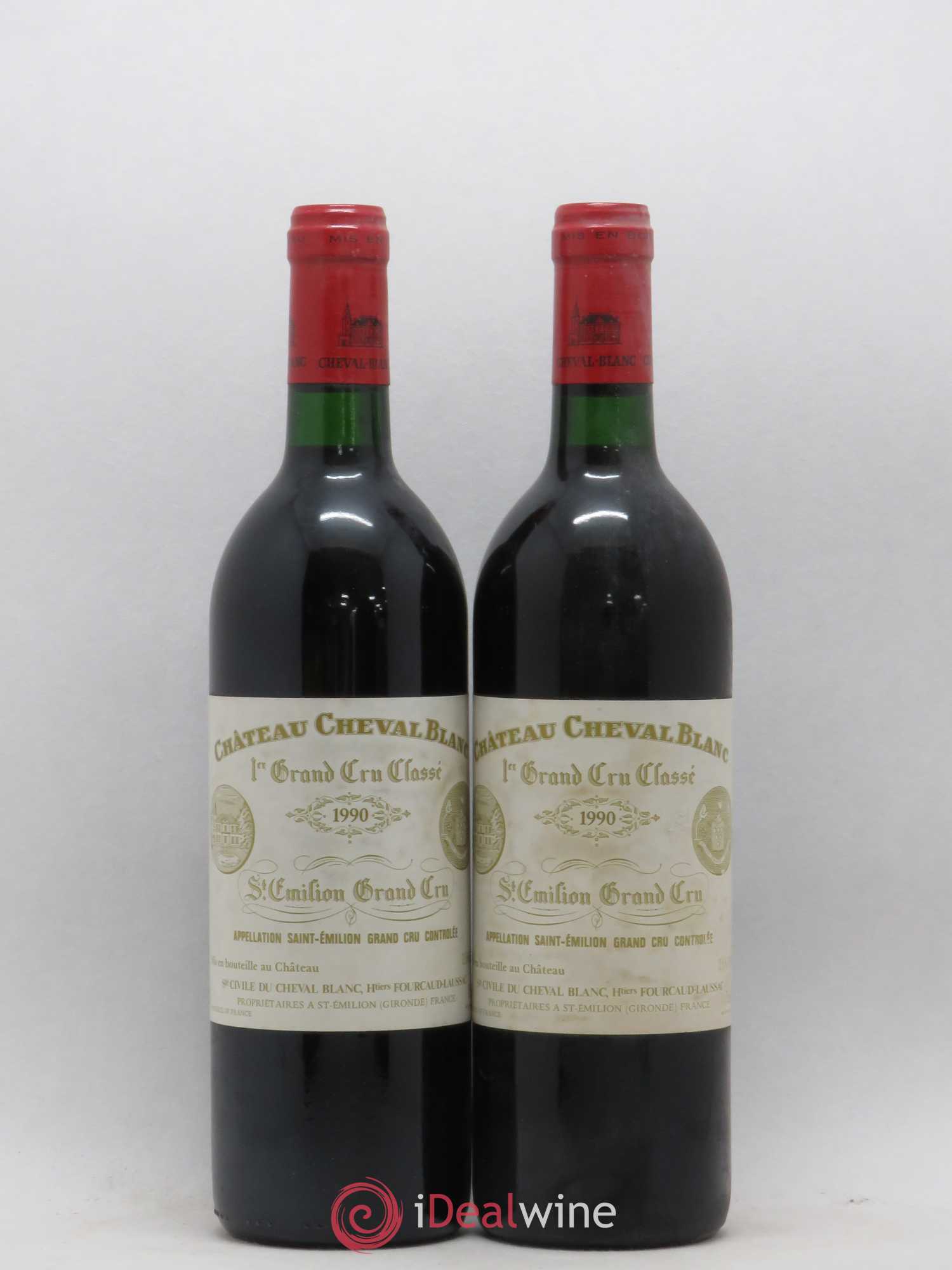 Château Cheval Blanc 1er Grand Cru Classé A 1990 - Lot de 2 bouteilles - 0