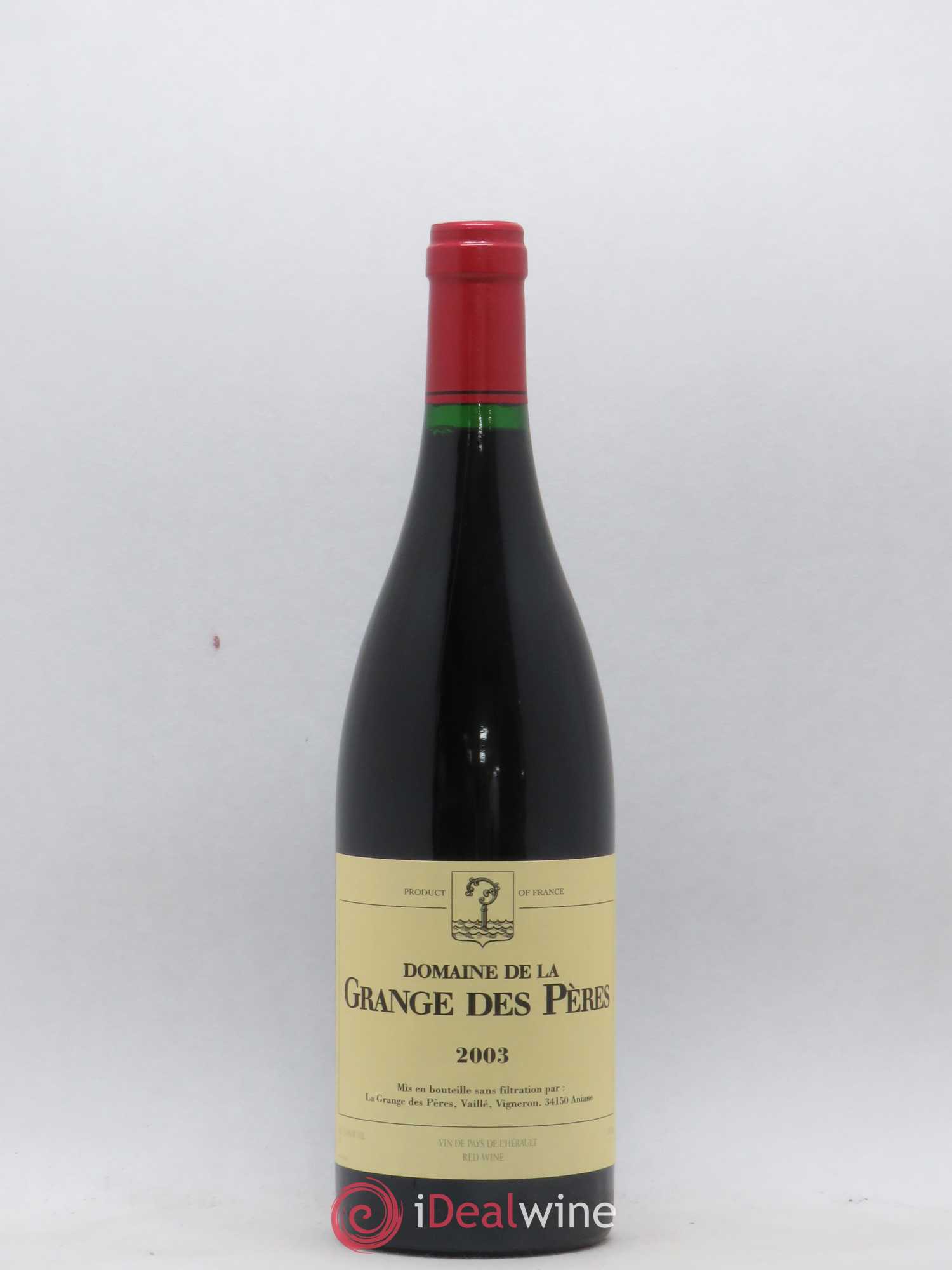 Pays d'Hérault Grange des Pères Laurent Vaillé 2003 - Lot de 1 bouteille - 0
