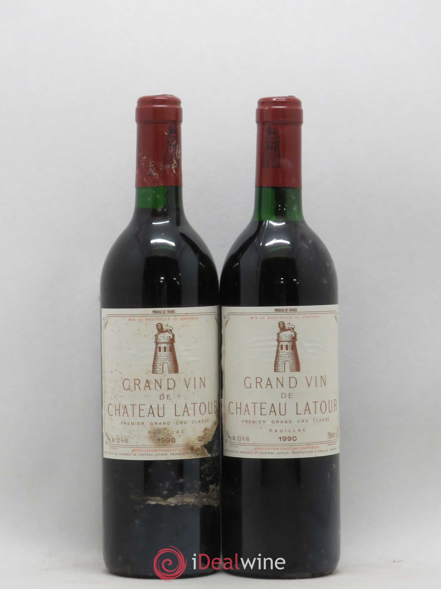 Château Latour 1er Grand Cru Classé 1990 - Lot de 2 bouteilles - 0