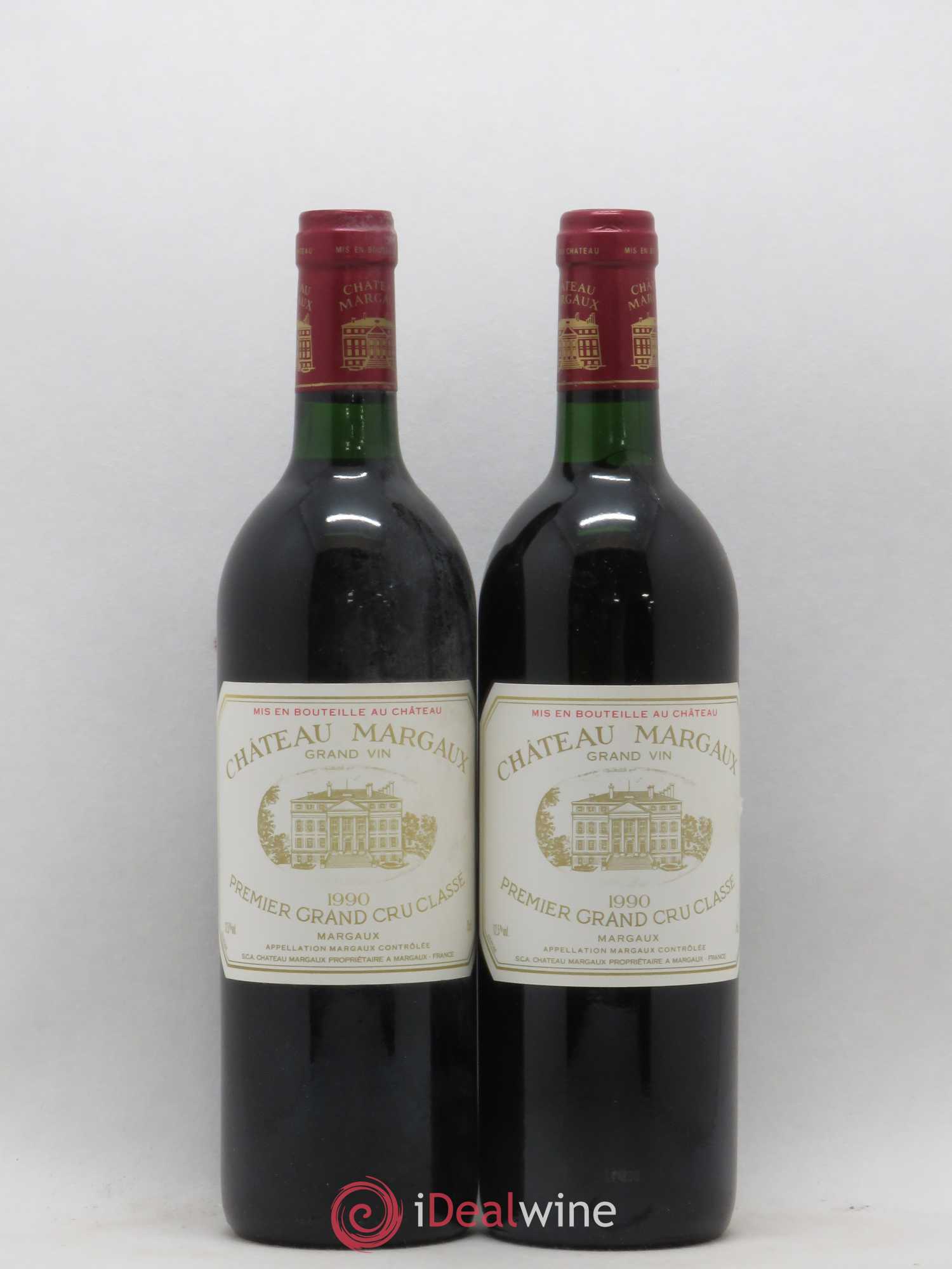 Château Margaux 1er Grand Cru Classé 1990 - Lot de 2 bouteilles - 0