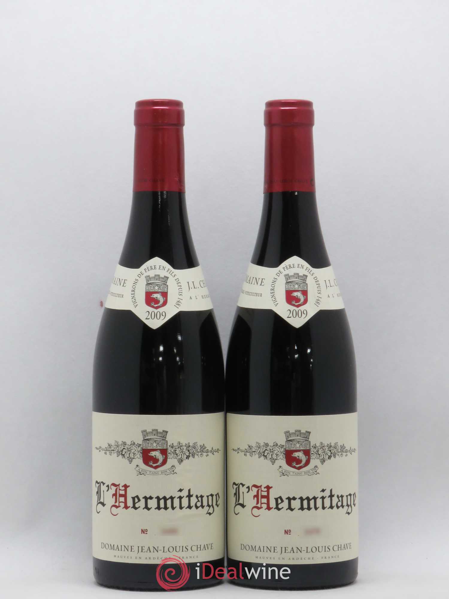 Hermitage Jean-Louis Chave 2009 - Lot de 2 bouteilles - 0
