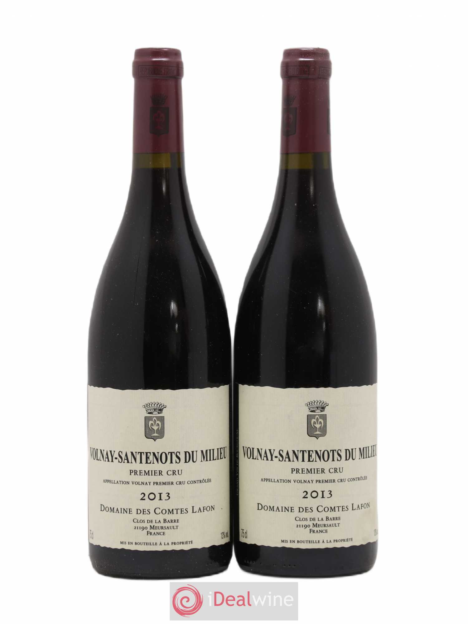 Volnay 1er Cru Santenots du Milieu Comtes Lafon (Domaine des) 2013 - Lot de 2 bouteilles - 0