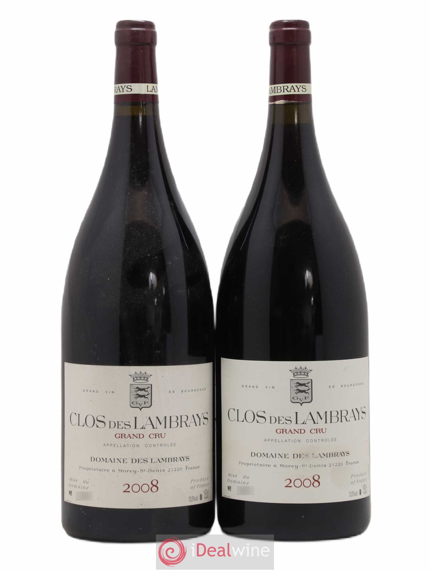 Clos des Lambrays Grand Cru Domaine des Lambrays 2008 - Lot de 2 magnums - 0