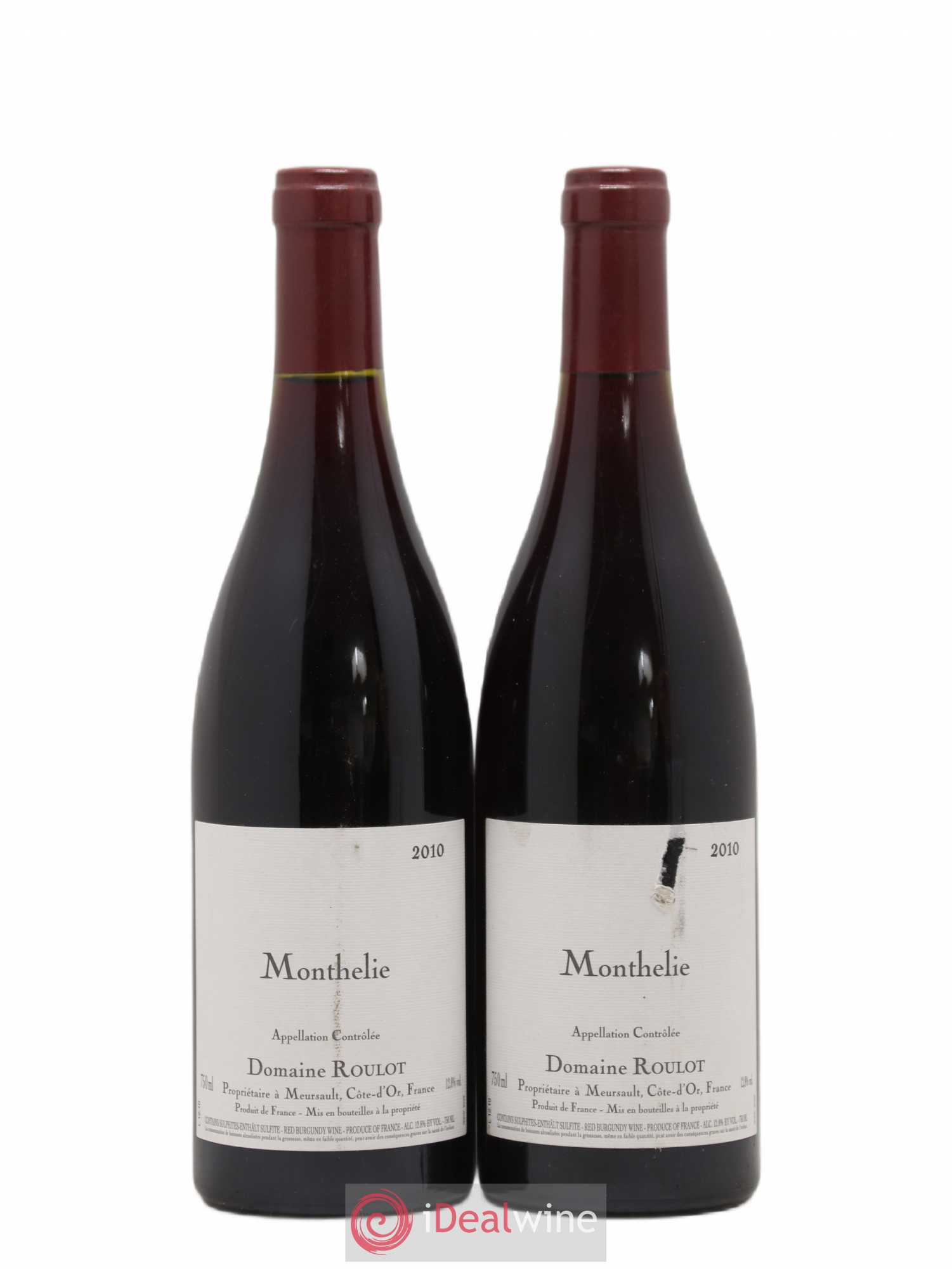 Monthélie Roulot (Domaine) 2010 - Lot de 2 bouteilles - 0