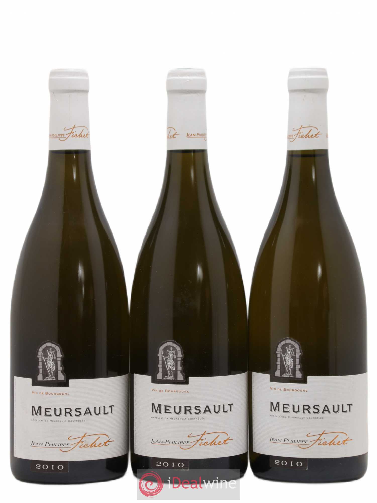 Meursault Jean-Philippe Fichet 2010 - Lot de 3 bouteilles - 0