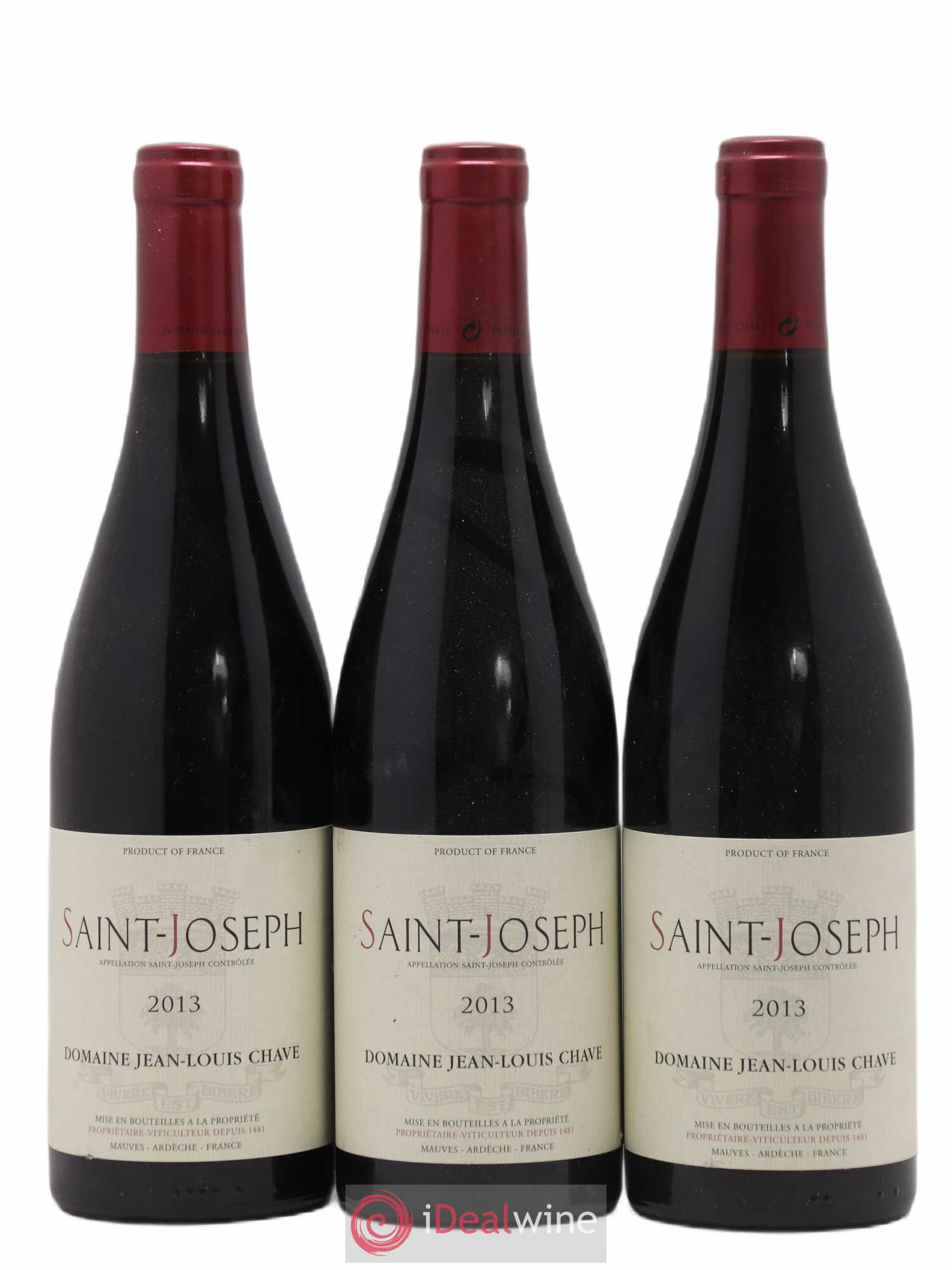 Saint-Joseph Jean-Louis Chave 2013 - Lot de 3 bouteilles - 0