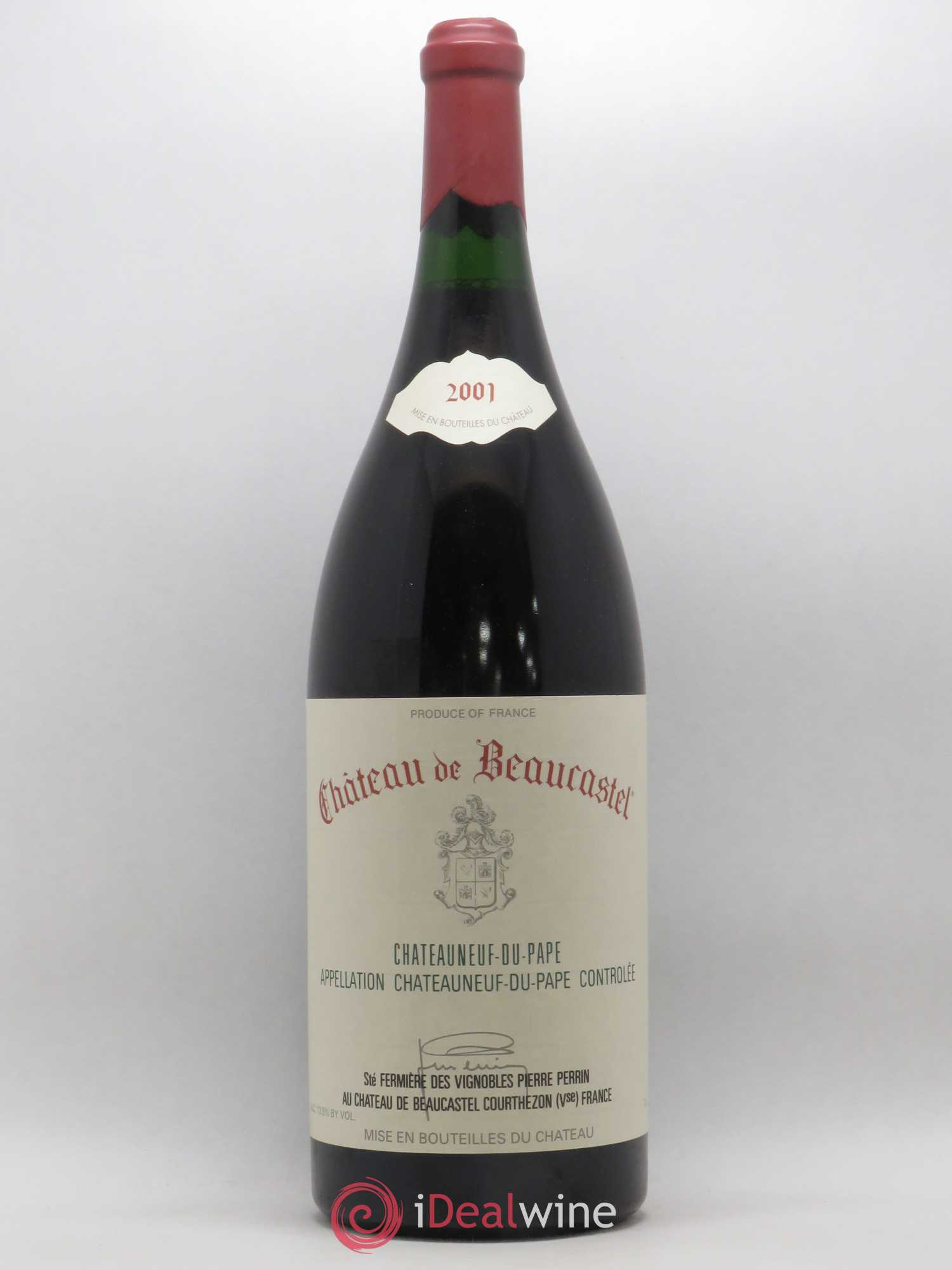 Châteauneuf-du-Pape Château de Beaucastel Famille Perrin 2001 - Lot de 1 double magnum - 0