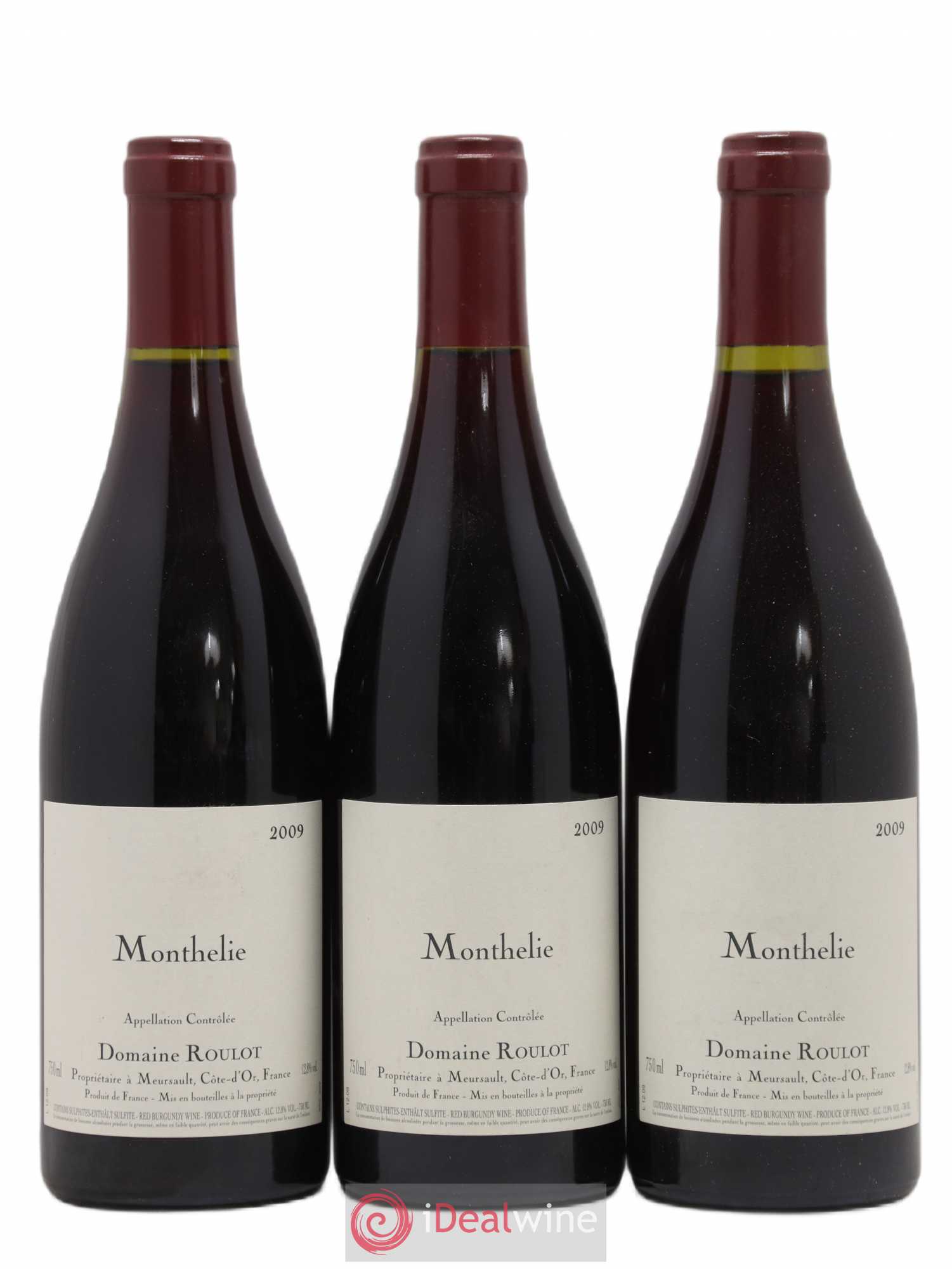 Monthélie Roulot (Domaine) 2009 - Lot de 3 bouteilles - 0