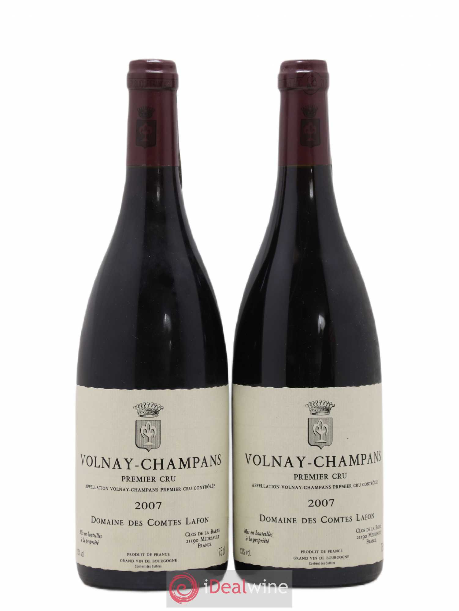 Volnay 1er Cru Champans Comtes Lafon (Domaine des) 2007 - Lot de 2 bouteilles - 0