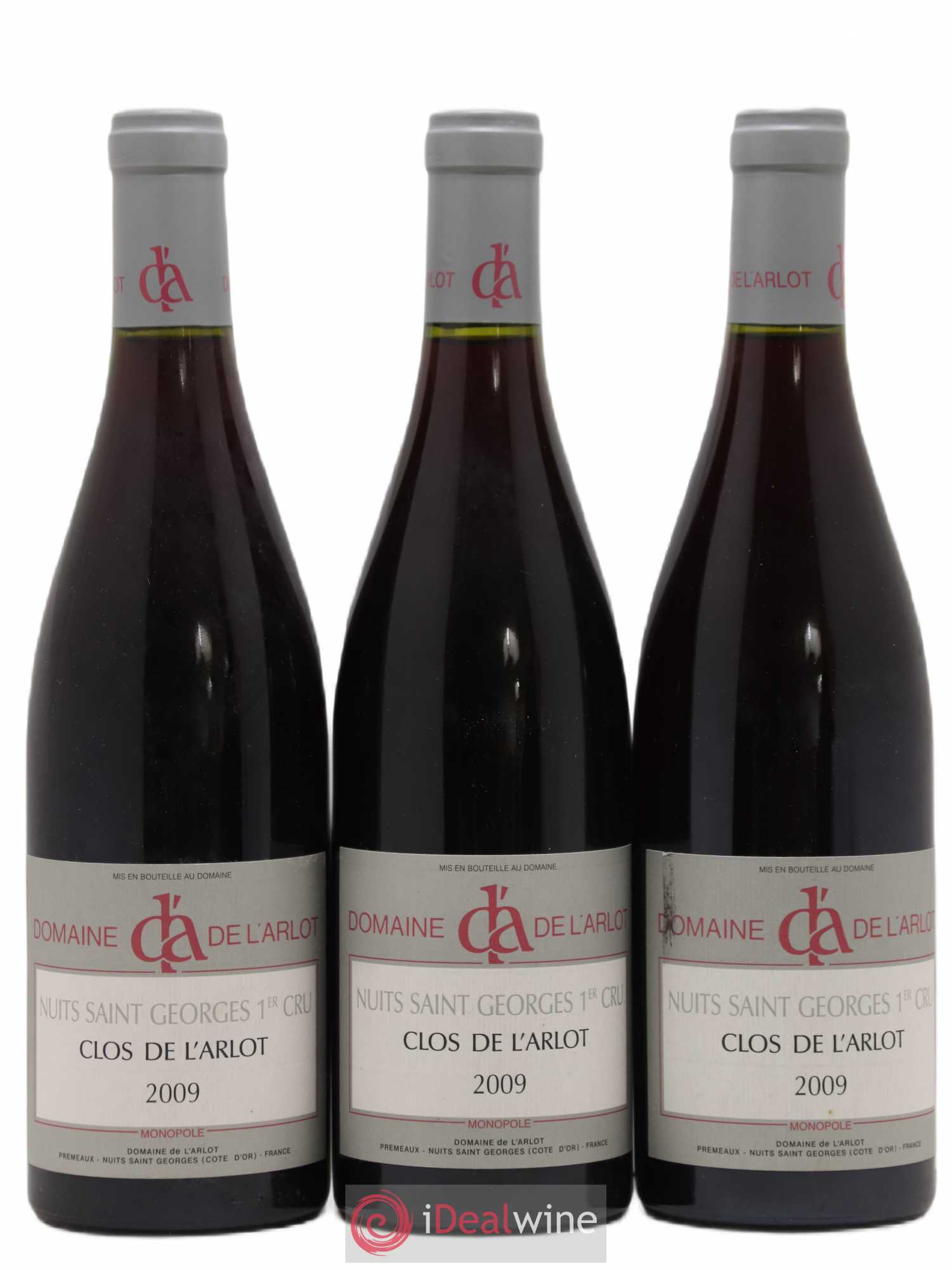 Nuits-Saint-Georges 1er Cru Clos de l'Arlot Domaine de l'Arlot 2009 - Lot de 3 bouteilles - 0