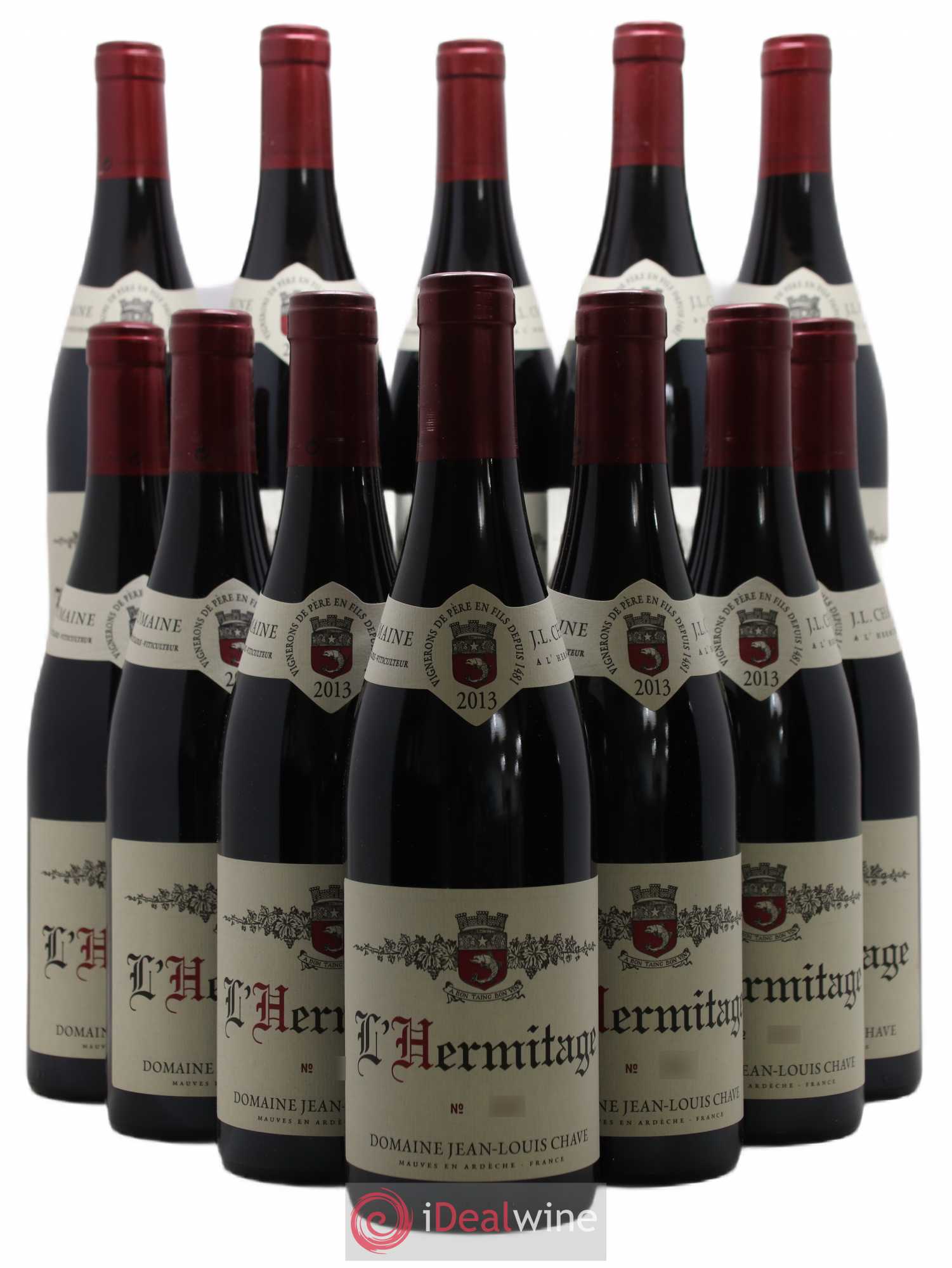 Hermitage Jean-Louis Chave 2013 - Lot de 12 bouteilles - 0