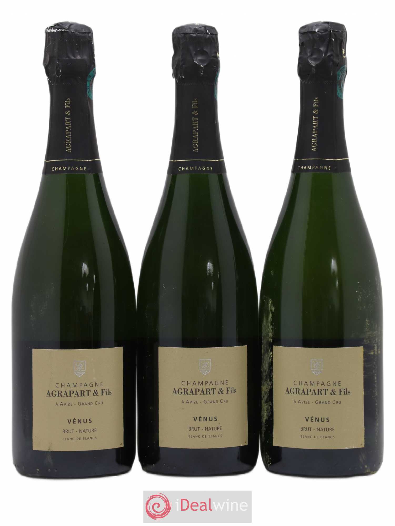 Vénus Blanc de Blancs Brut Nature Pascal Agrapart 2007 - Lot de 3 bouteilles - 0