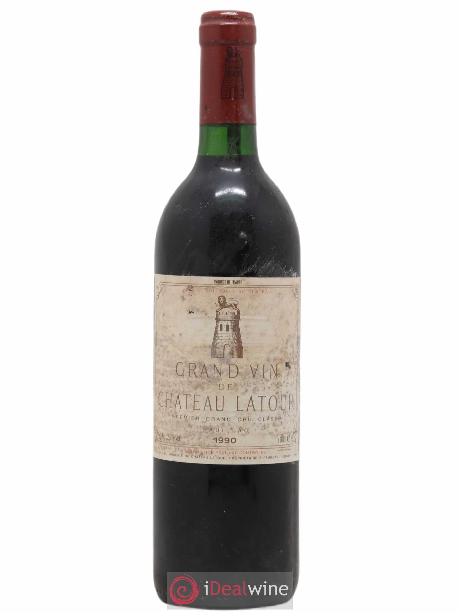 Château Latour 1er Grand Cru Classé 1990 - Lot de 1 bouteille - 0