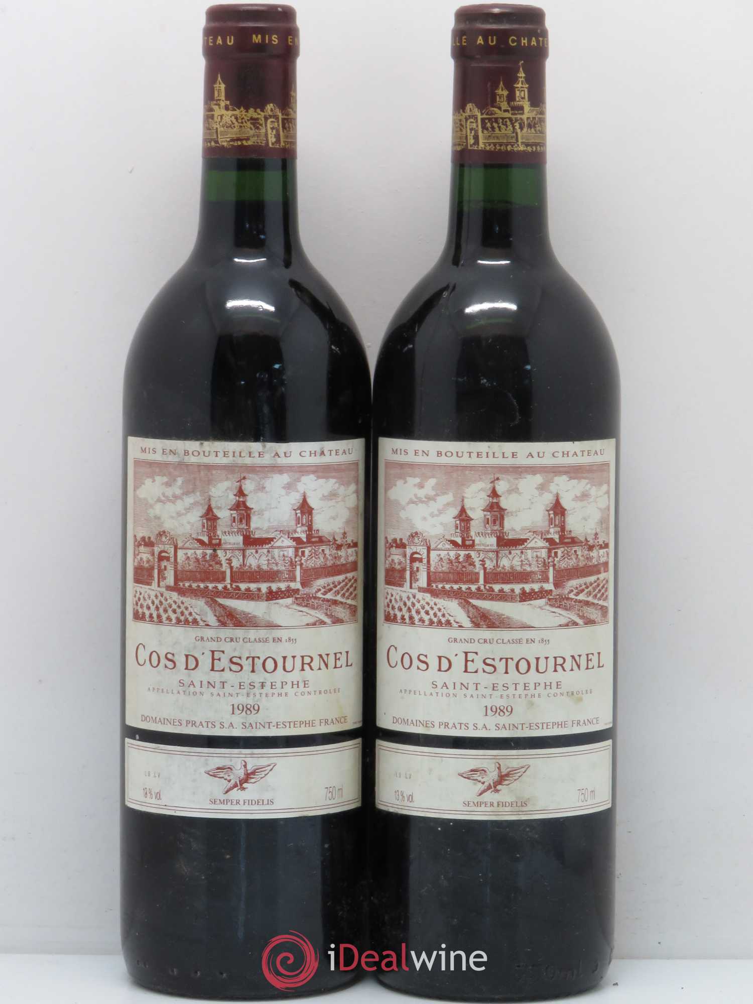 Cos d'Estournel 2ème Grand Cru Classé 1989 - Lot de 2 bouteilles - 0