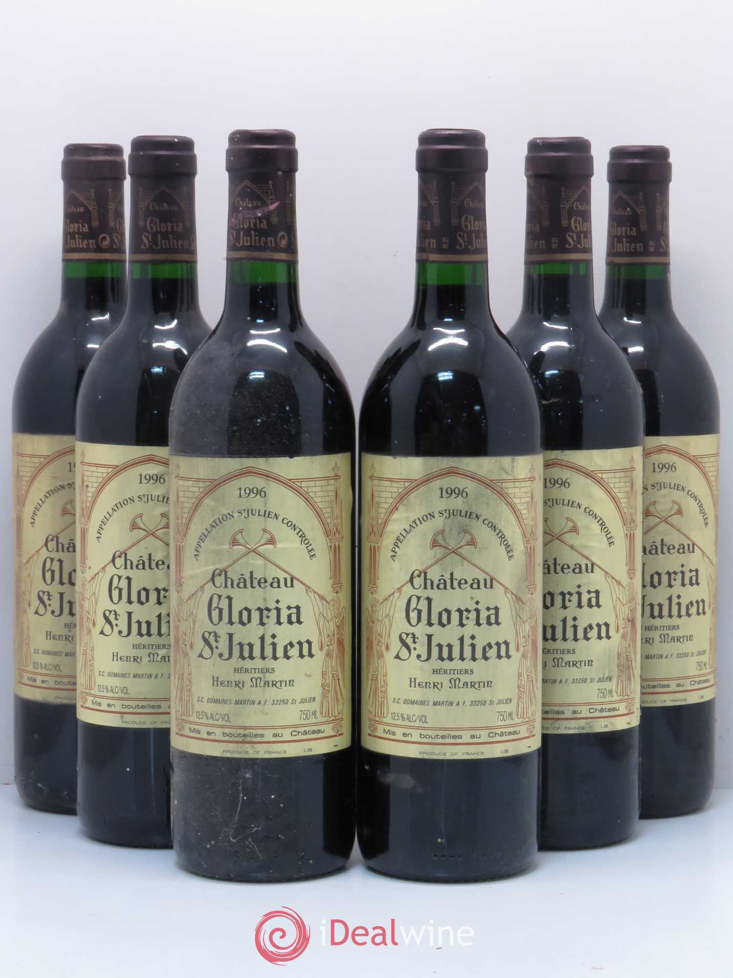 Château Gloria 1996 - Lot de 6 bouteilles - 0