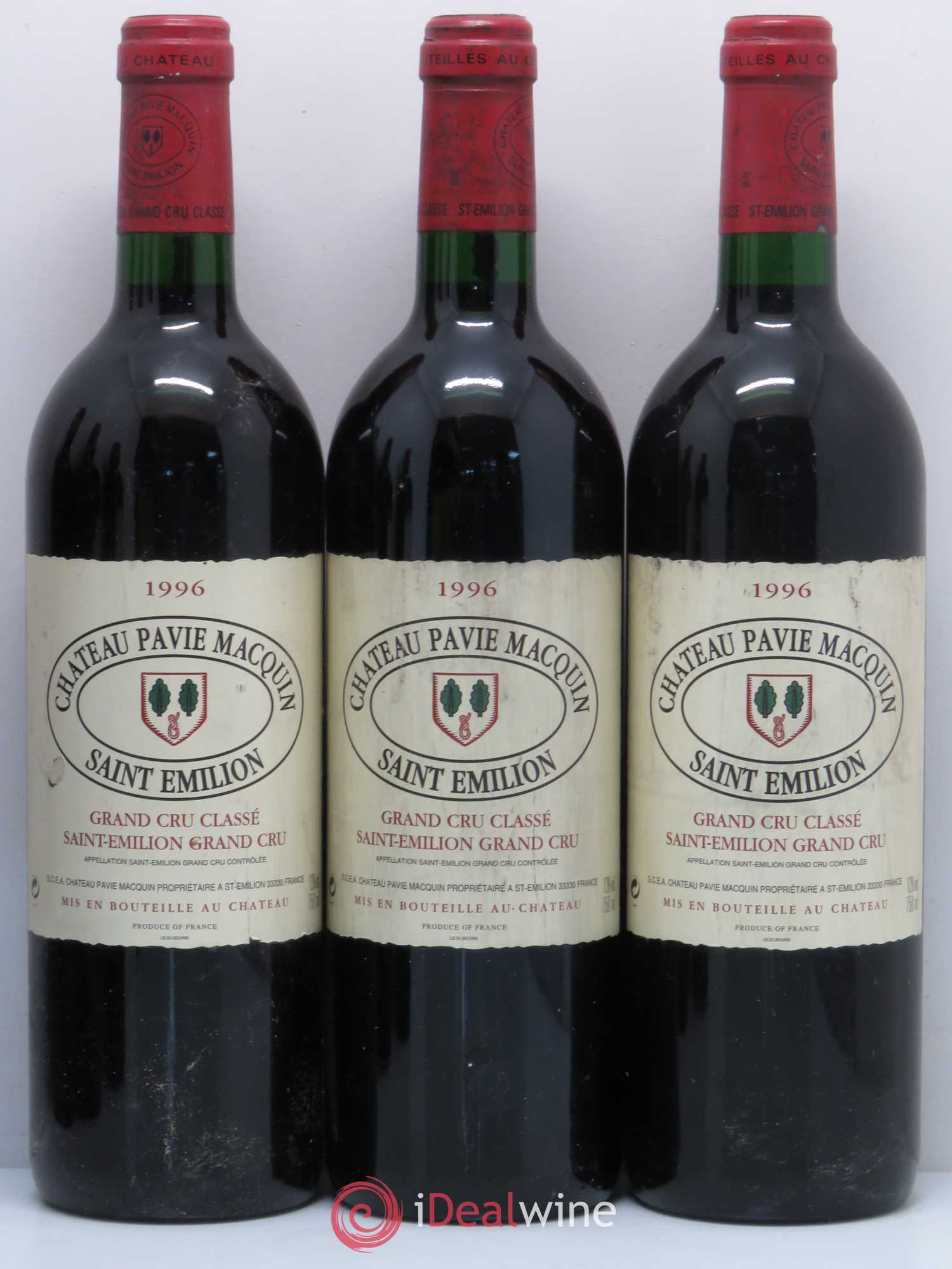 Château Pavie Macquin 1er Grand Cru Classé B 1996 - Lot de 6 bouteilles - 1