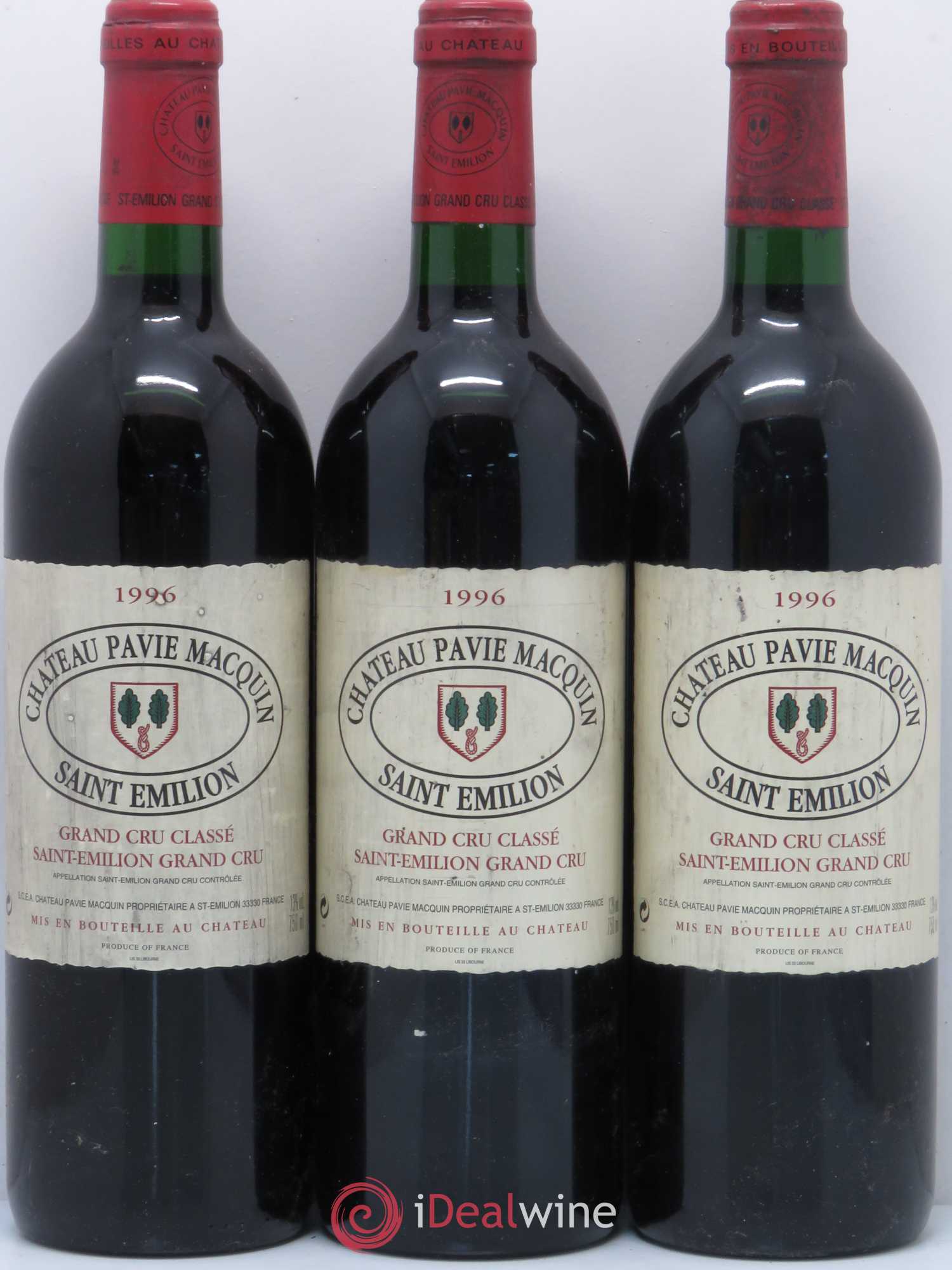 Château Pavie Macquin 1er Grand Cru Classé B 1996 - Lot de 6 bouteilles - 2
