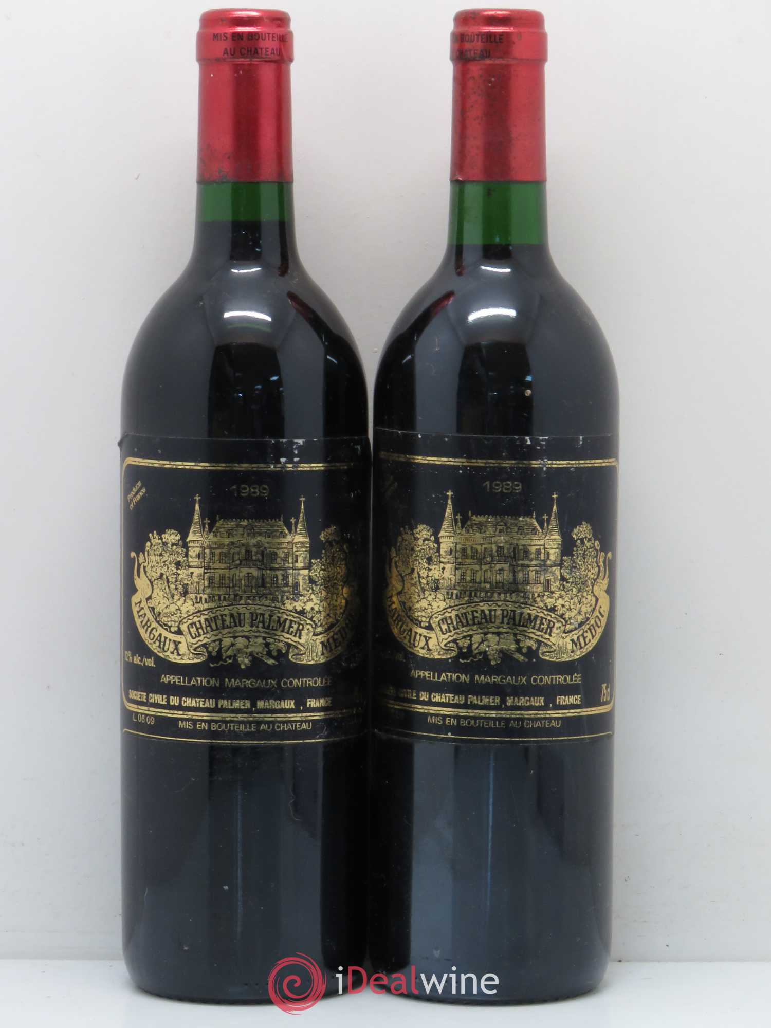 Château Palmer 3ème Grand Cru Classé 1989 - Lot de 2 bouteilles - 0