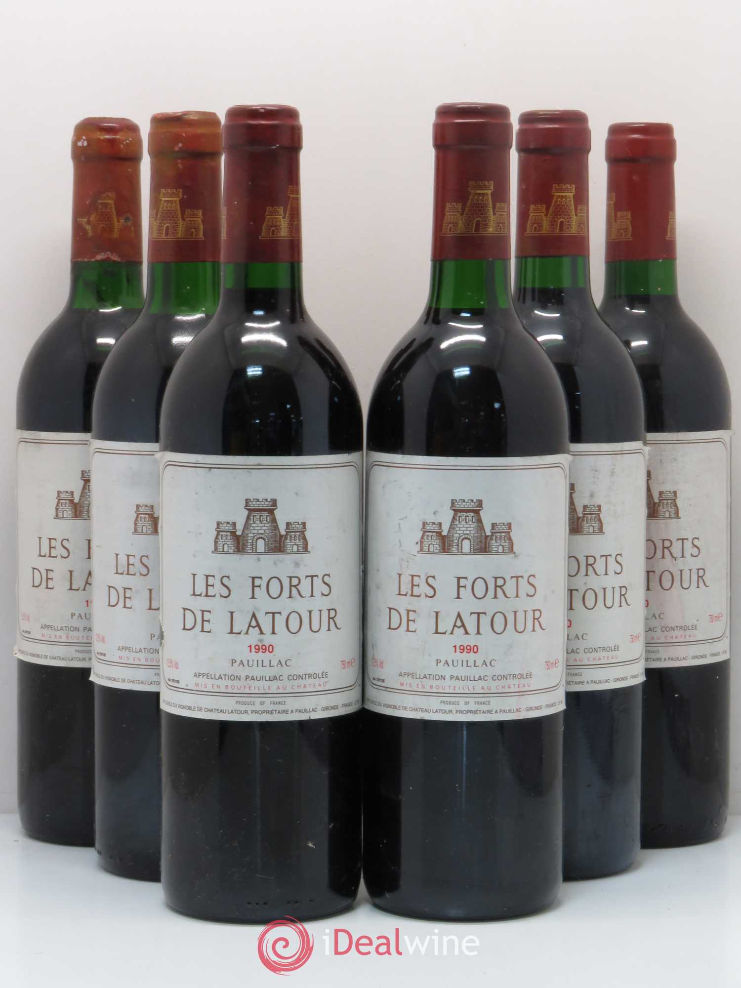 Les Forts de Latour Second Vin 1990 - Lot de 6 bouteilles - 0