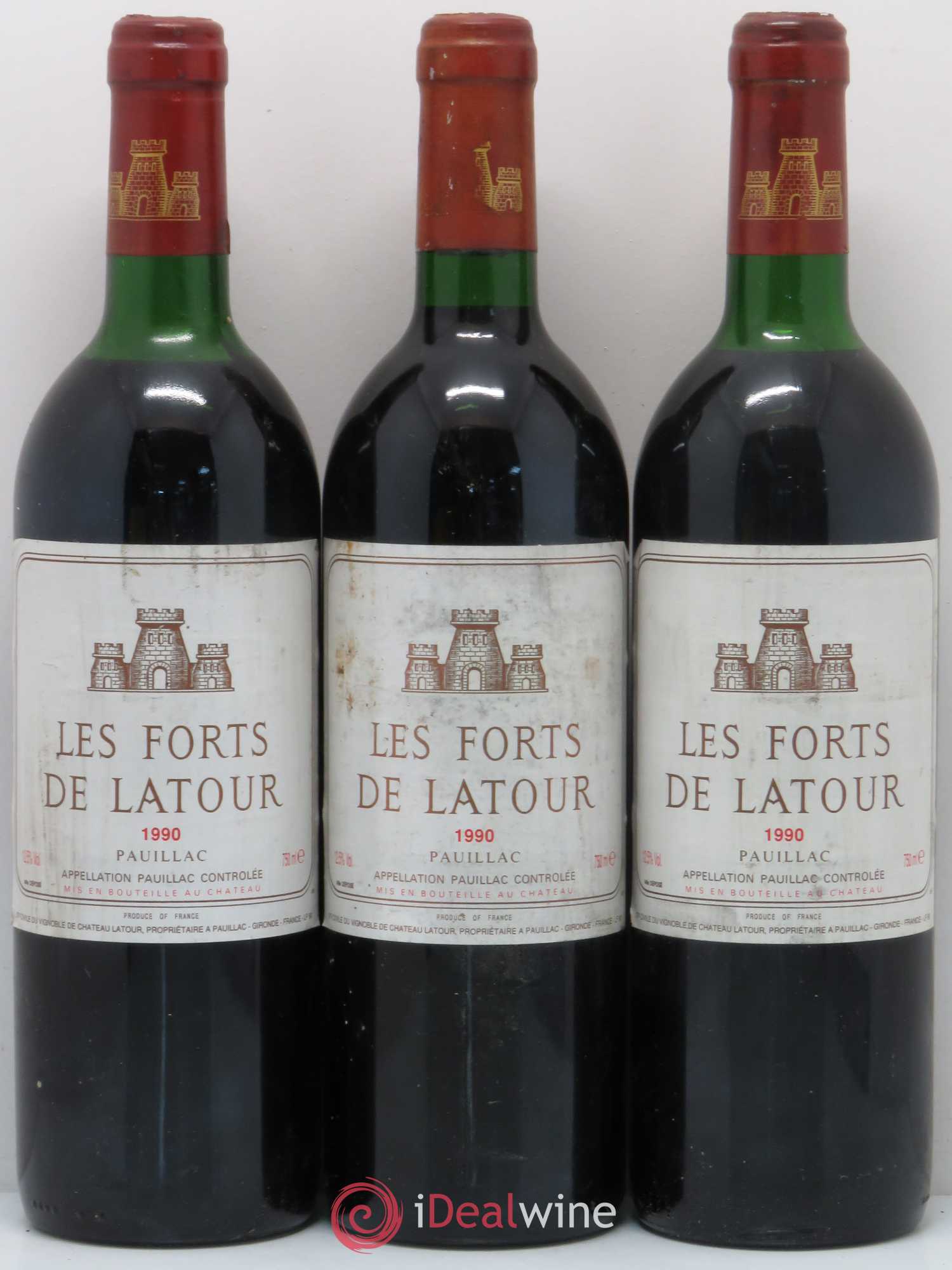Les Forts de Latour Second Vin 1990 - Lot de 3 bouteilles - 0