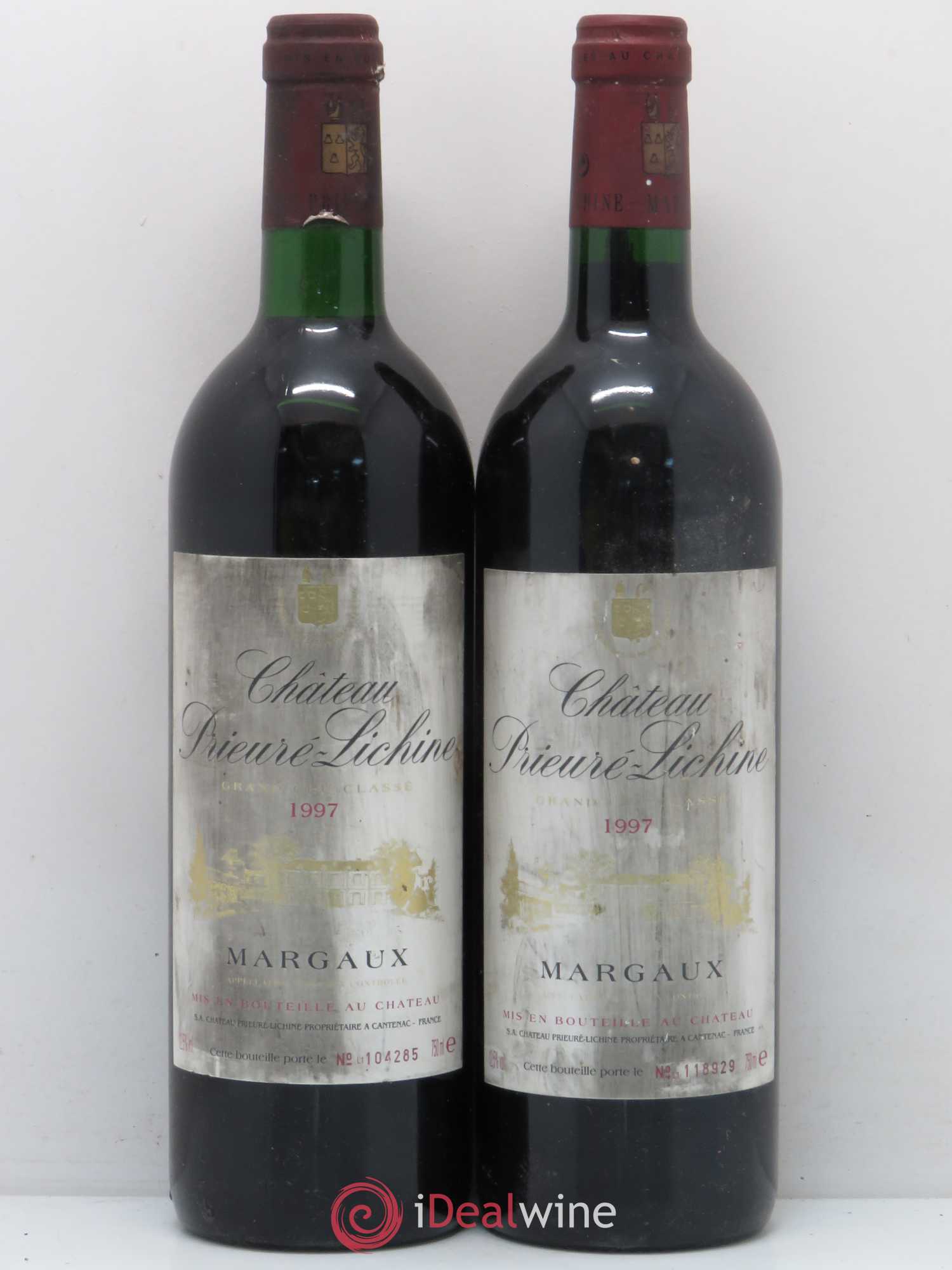 Château Prieuré Lichine 4ème Grand Cru Classé 1997 - Lot de 2 bouteilles - 0