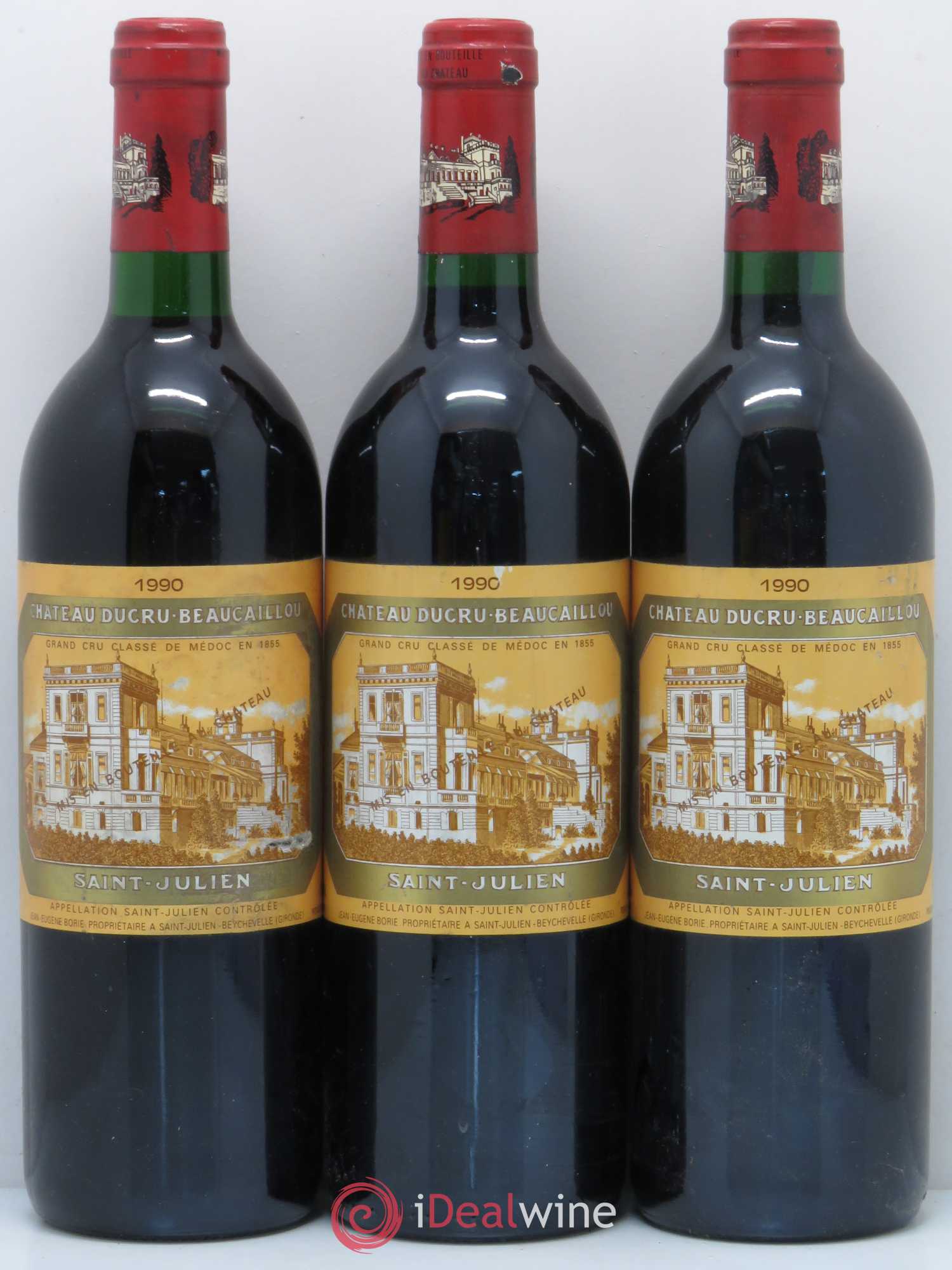 Château Ducru Beaucaillou 2ème Grand Cru Classé 1990 - Lot de 3 bouteilles - 0
