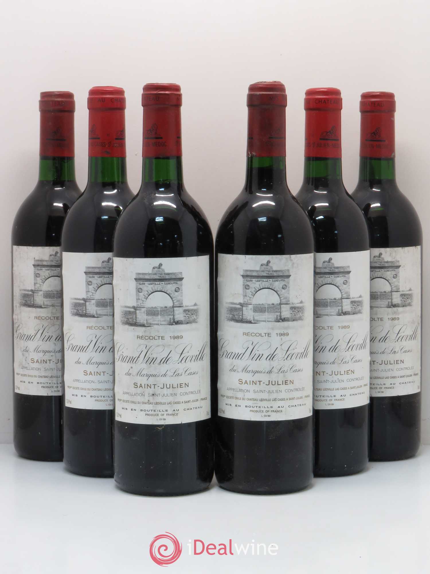 Château Léoville Las Cases 2ème Grand Cru Classé 1989 - Lot de 6 bouteilles - 0