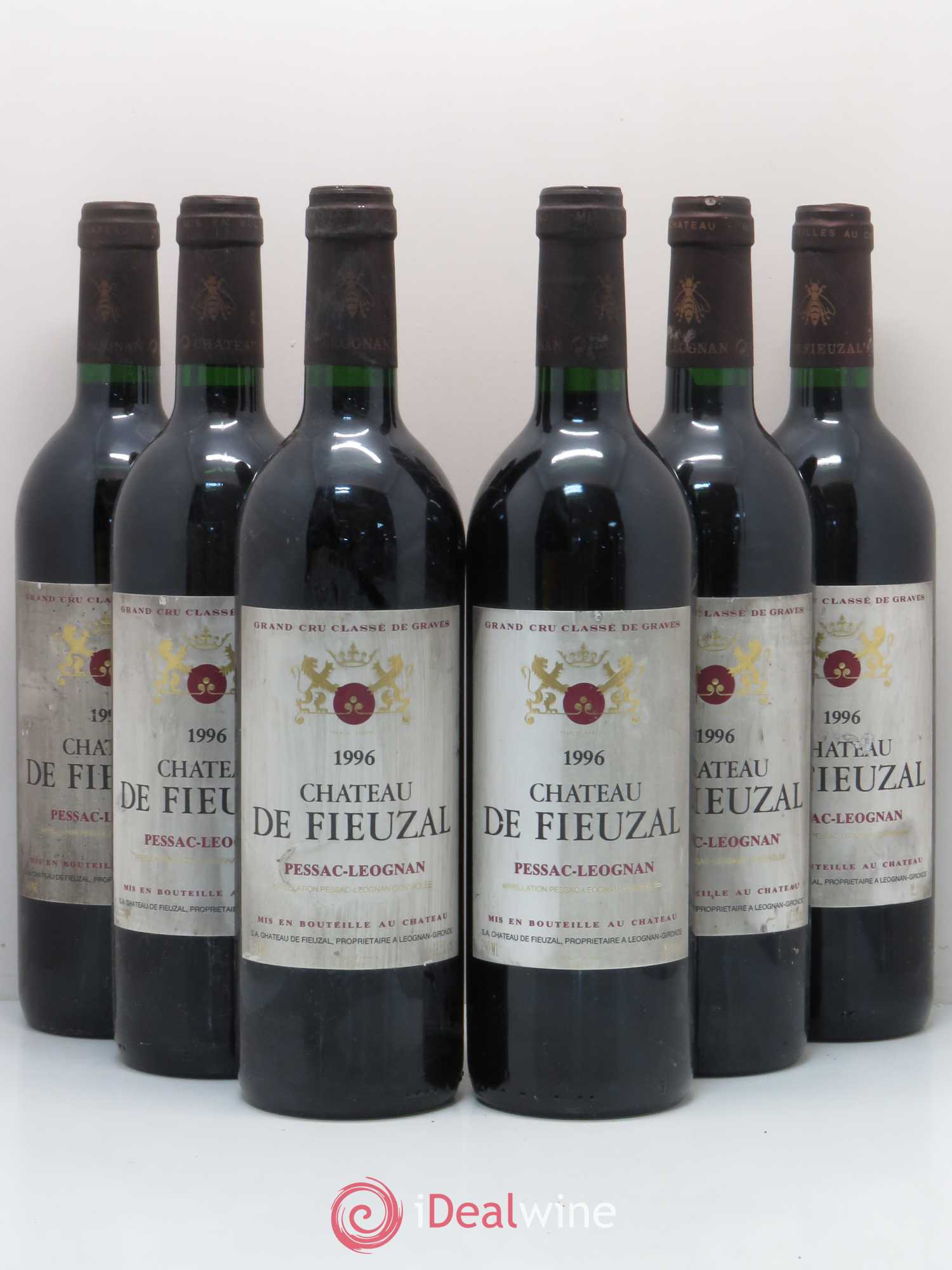 Château de Fieuzal Cru Classé de Graves 1996 - Lot de 6 bouteilles - 0