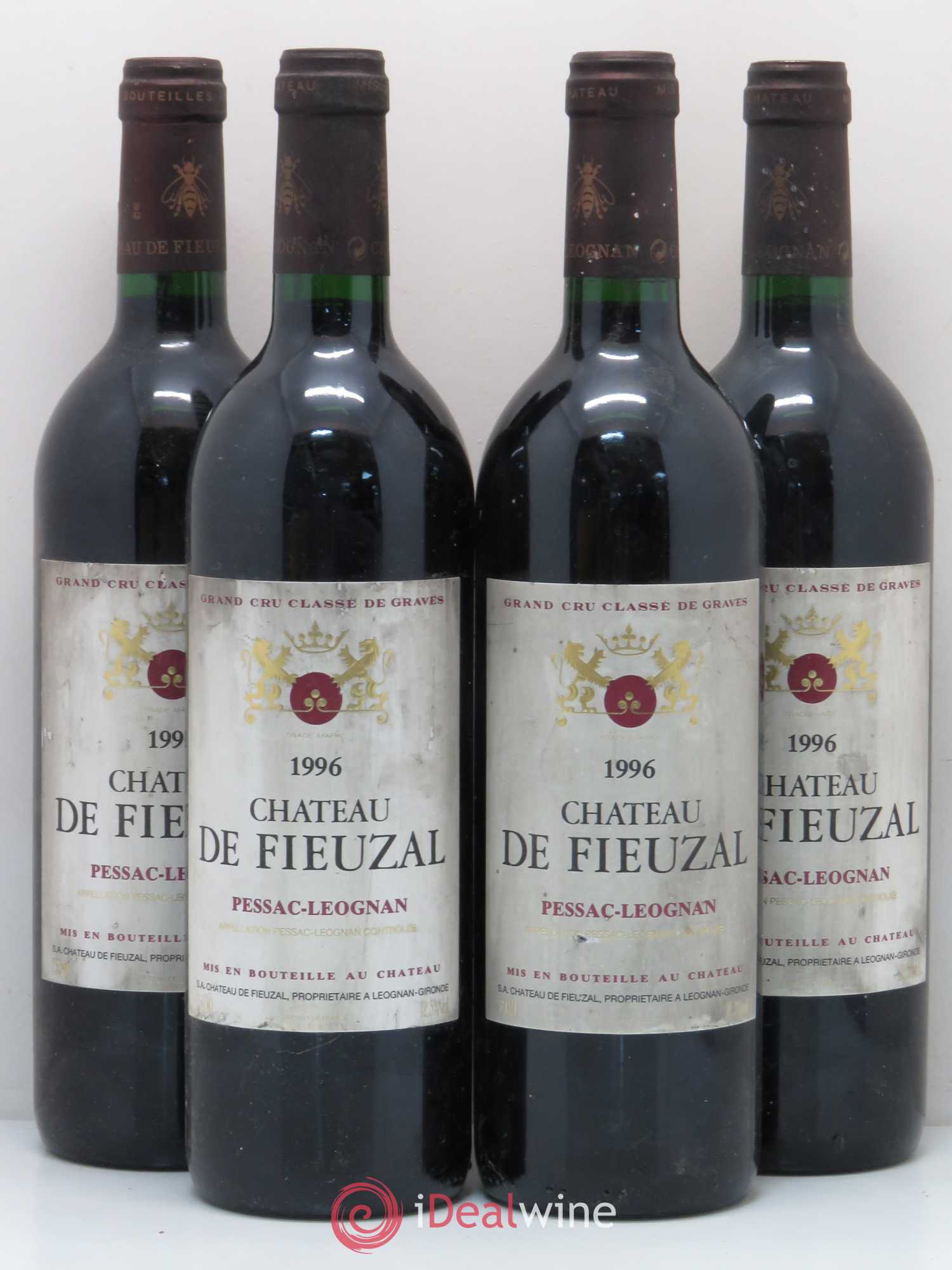 Château de Fieuzal Cru Classé de Graves 1996 - Lot de 4 bouteilles - 0