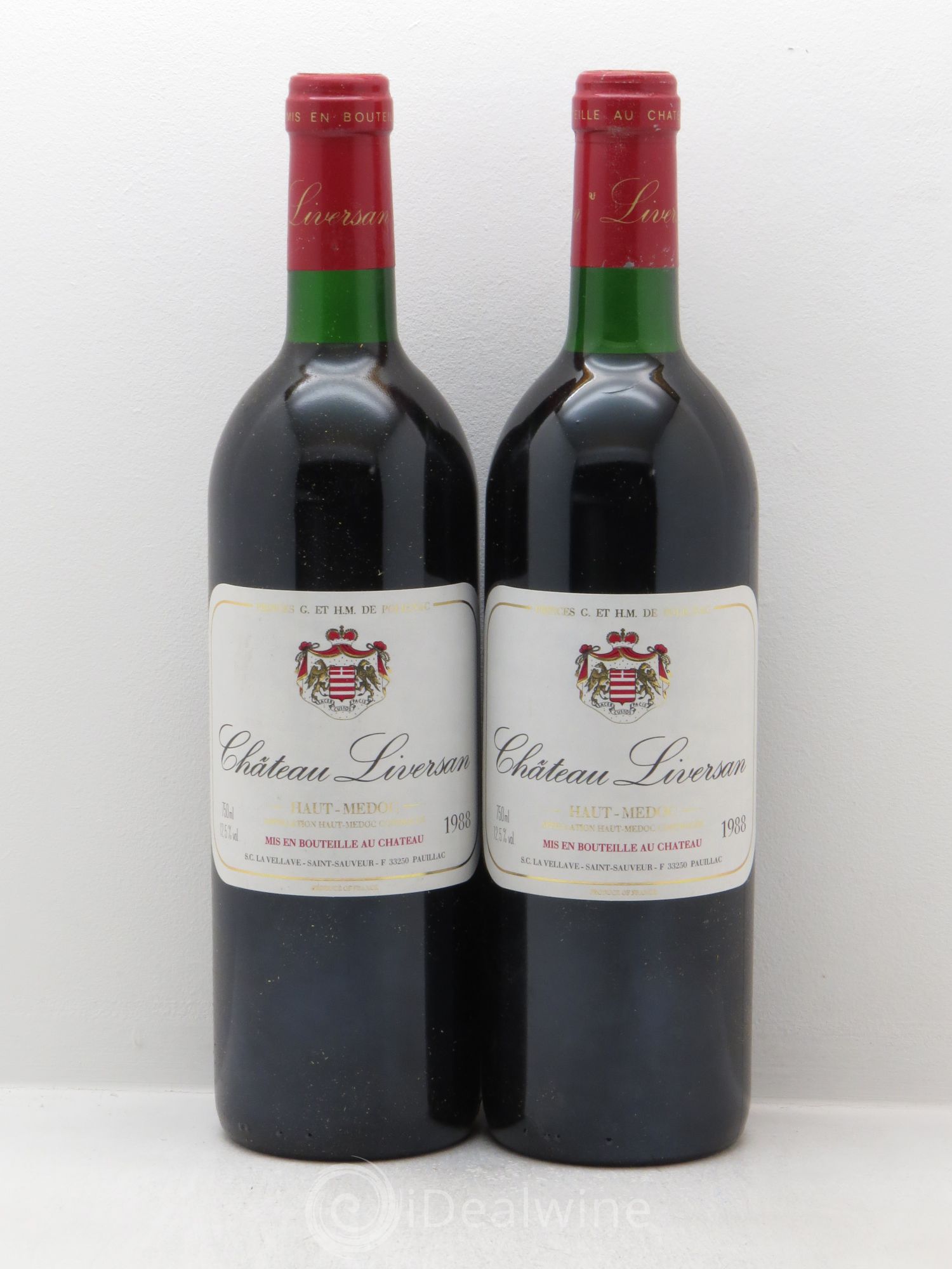 Château Liversan Cru Bourgeois 1988 - Lot de 2 bouteilles - 0