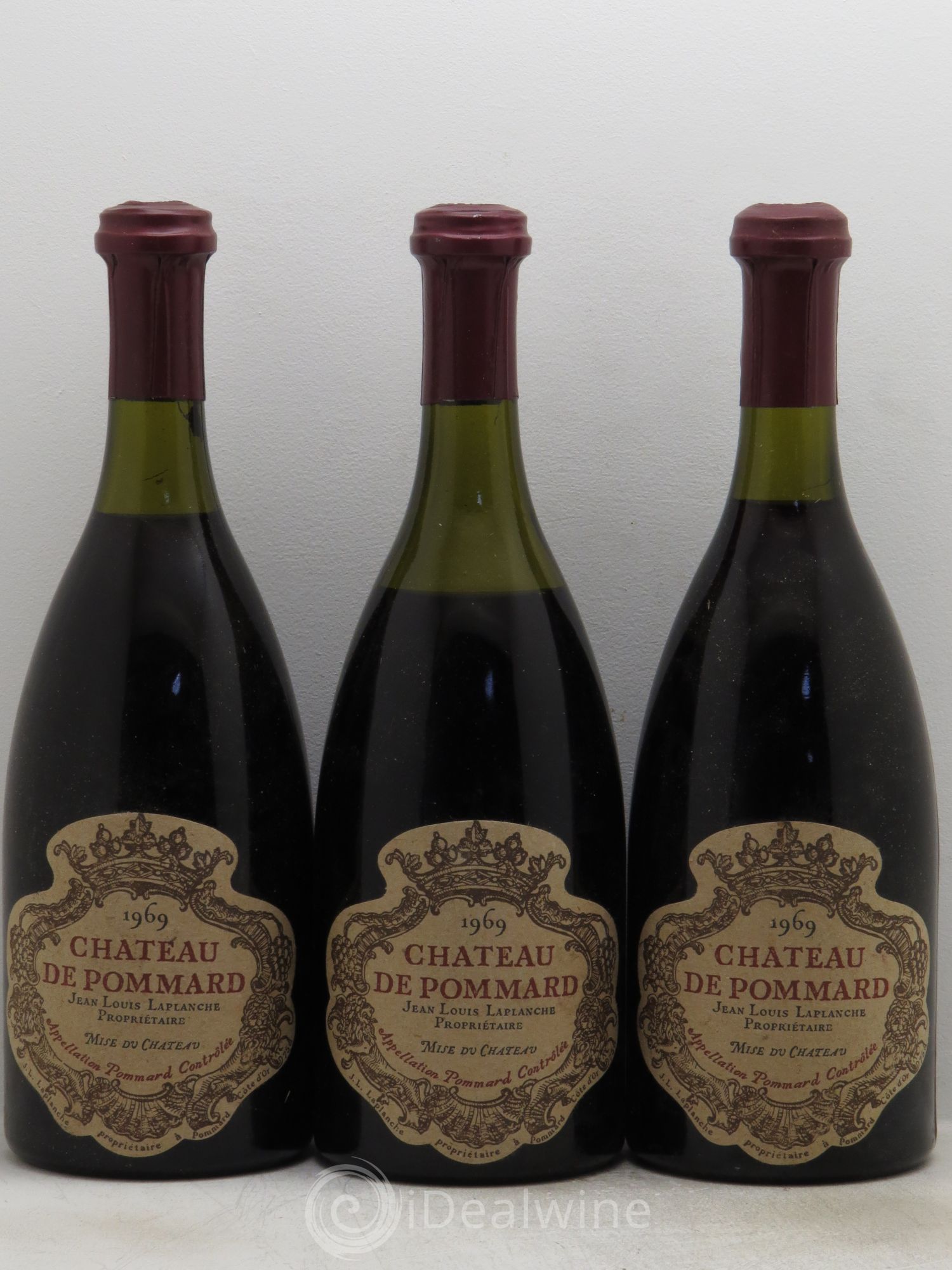 Pommard Château de Pommard 1969 - Lot de 3 bouteilles - 0