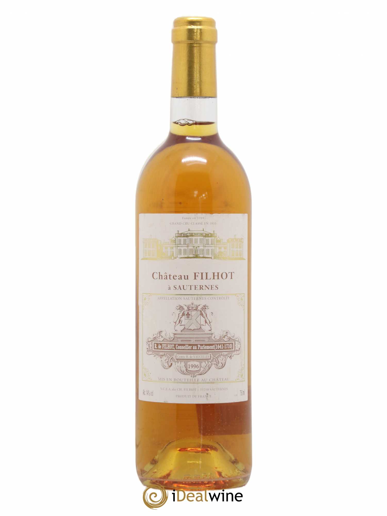 Château Filhot 2ème Grand Cru Classé 1996 - Lotto di 1 bottiglia - 0