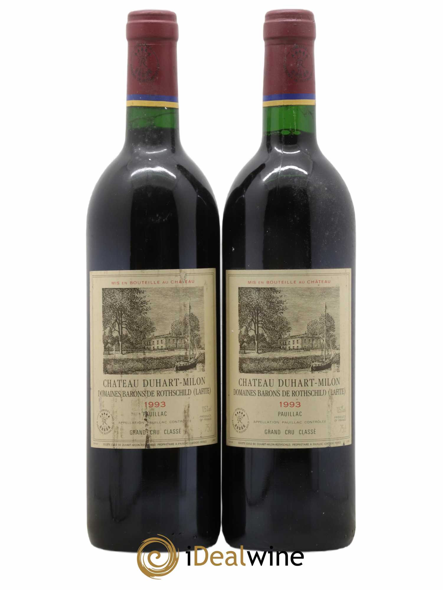Château Duhart-Milon 4ème Grand Cru Classé 1993 - Lot de 2 bouteilles - 0