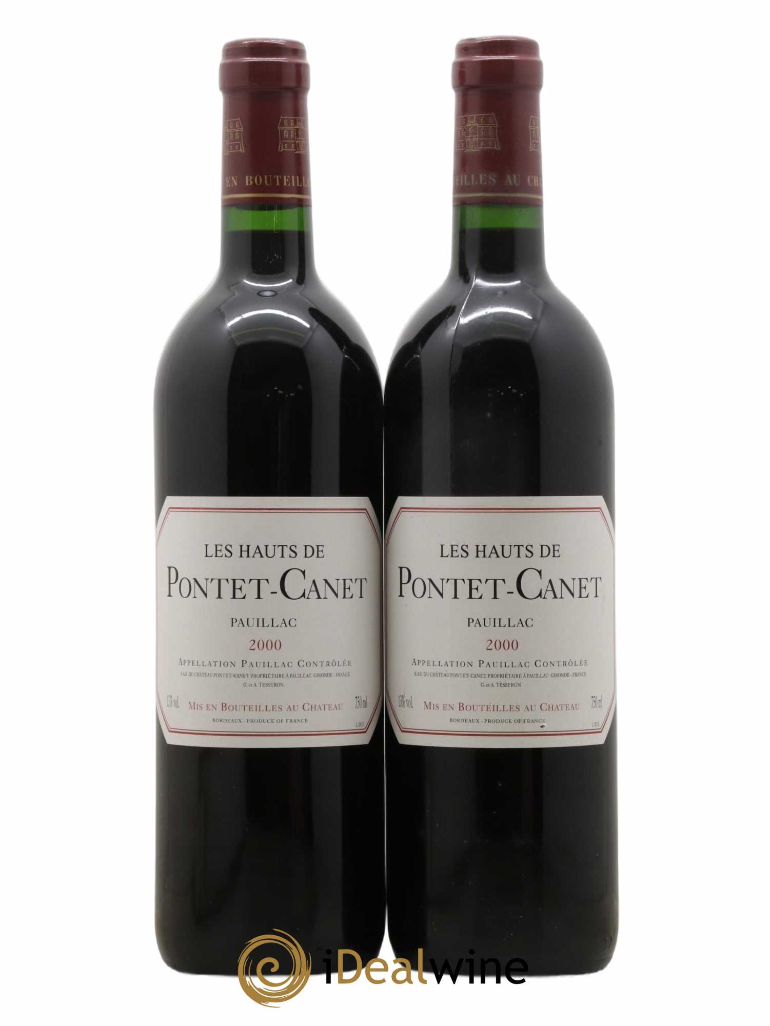 Les Hauts de Pontet-Canet Second Vin 2000 - Lot de 2 bouteilles - 0