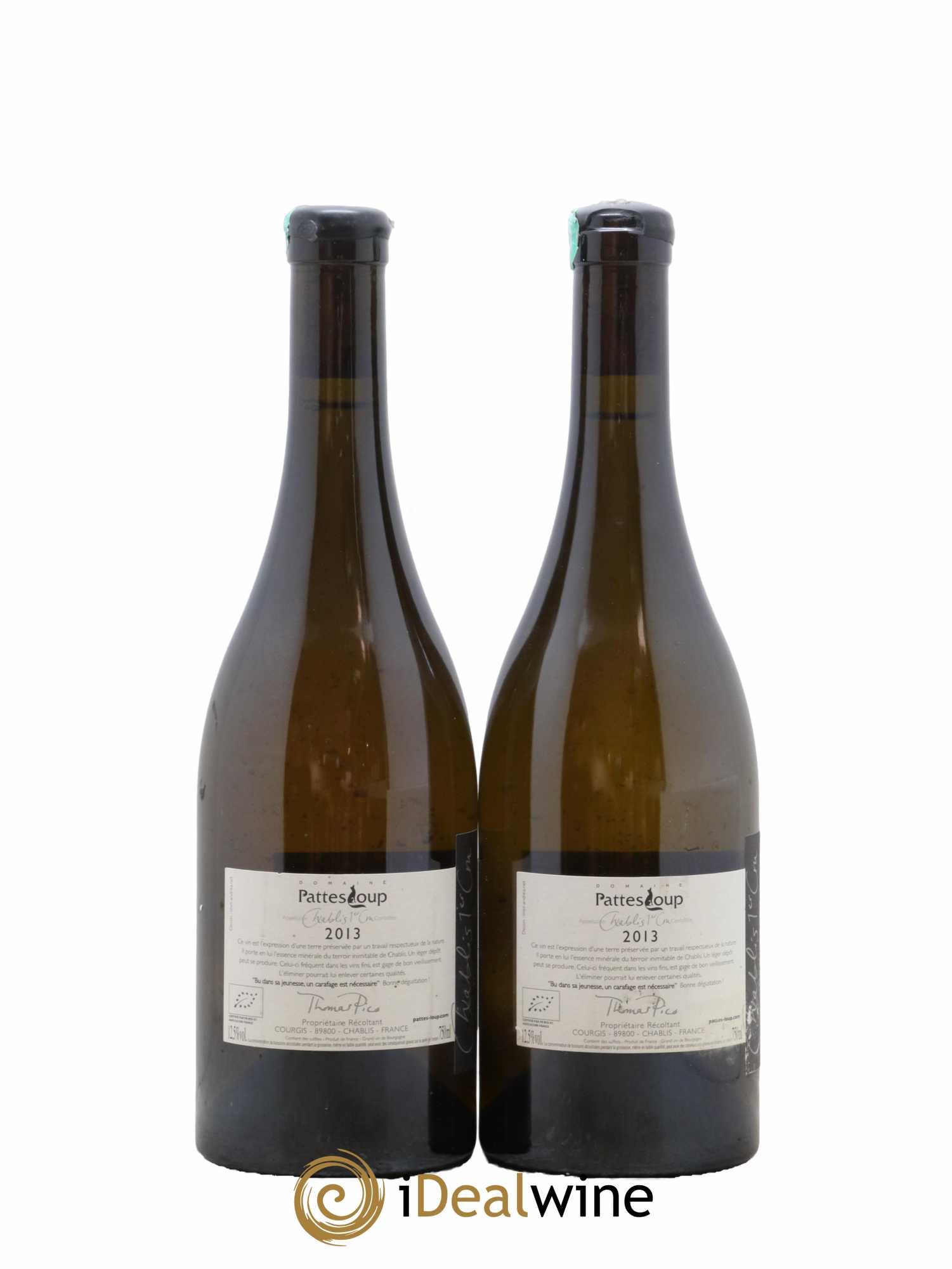 Chablis 1er Cru Beauregard Pattes Loup (Domaine) 2013 - Lot de 2 bouteilles - 1