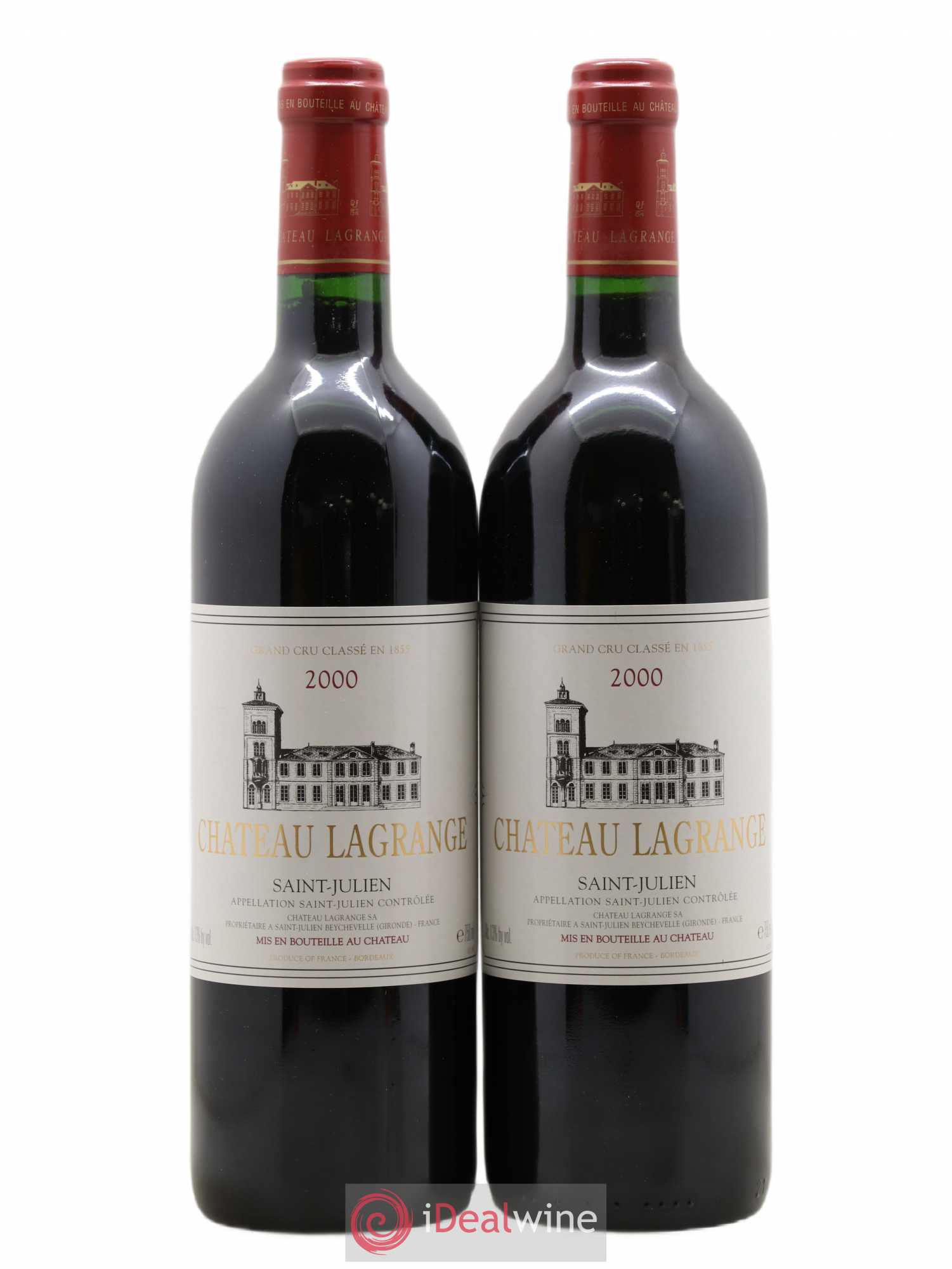 Château Lagrange 3ème Grand Cru Classé 2000 - Lot de 2 bouteilles - 0
