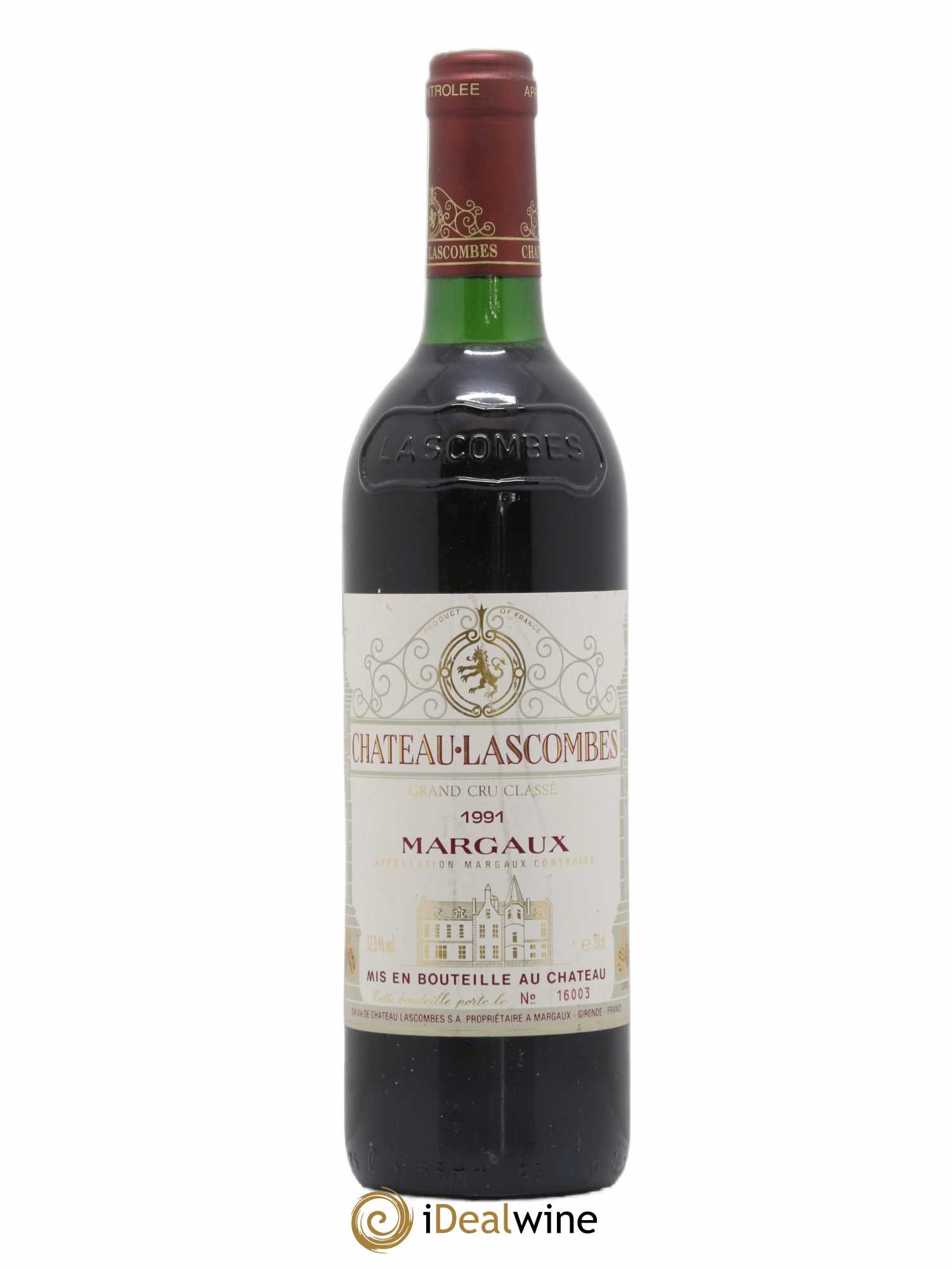 Château Lascombes 2ème Grand Cru Classé 1991 - Lot de 1 bouteille - 0